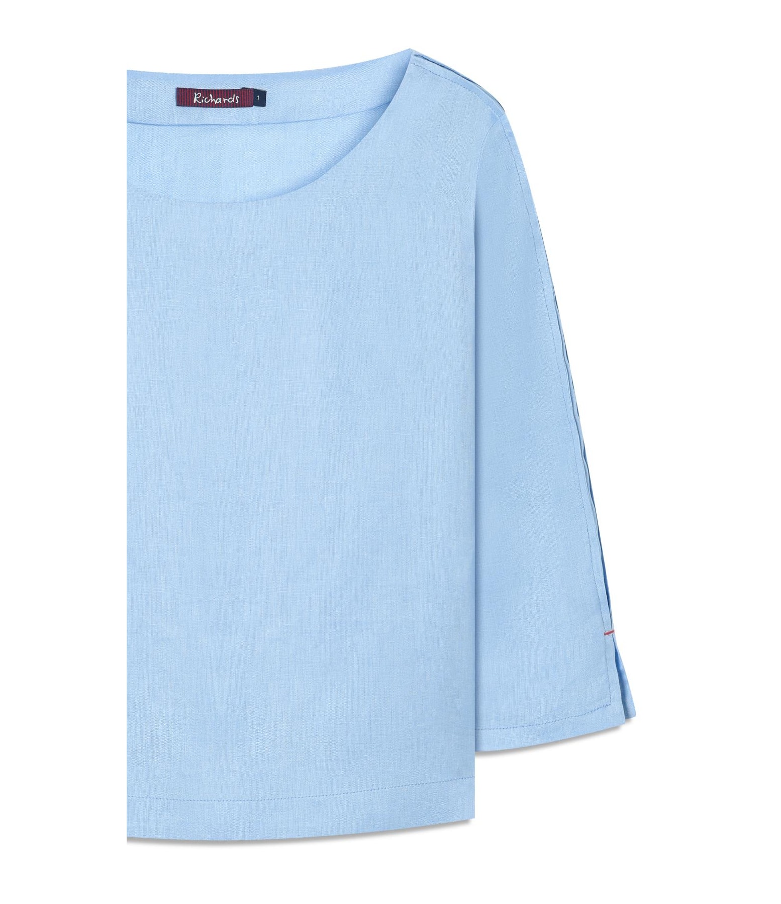 Blusa Amalia Puro Linho Azul Claro