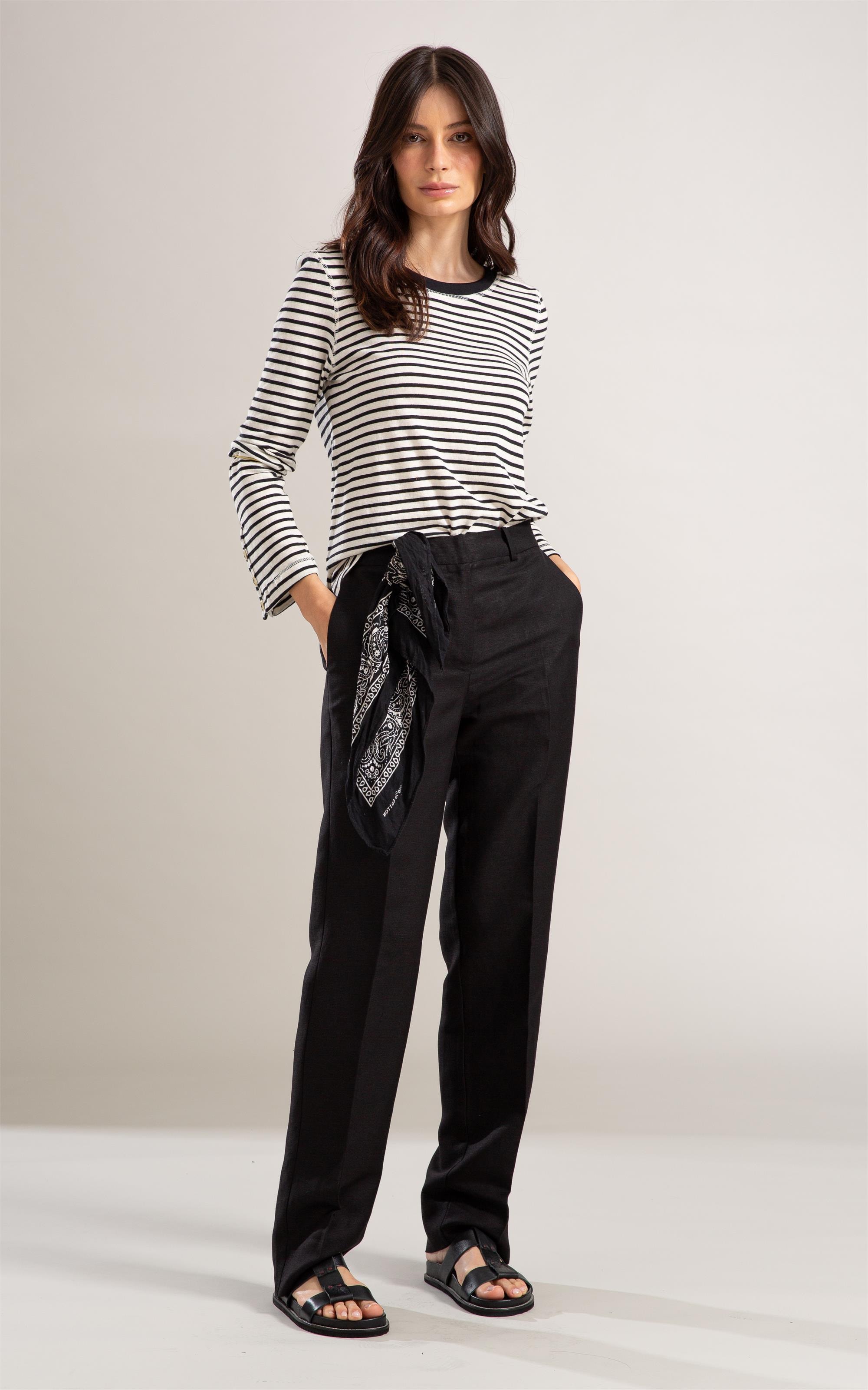 Blusa Amis Listrada Ml Preto