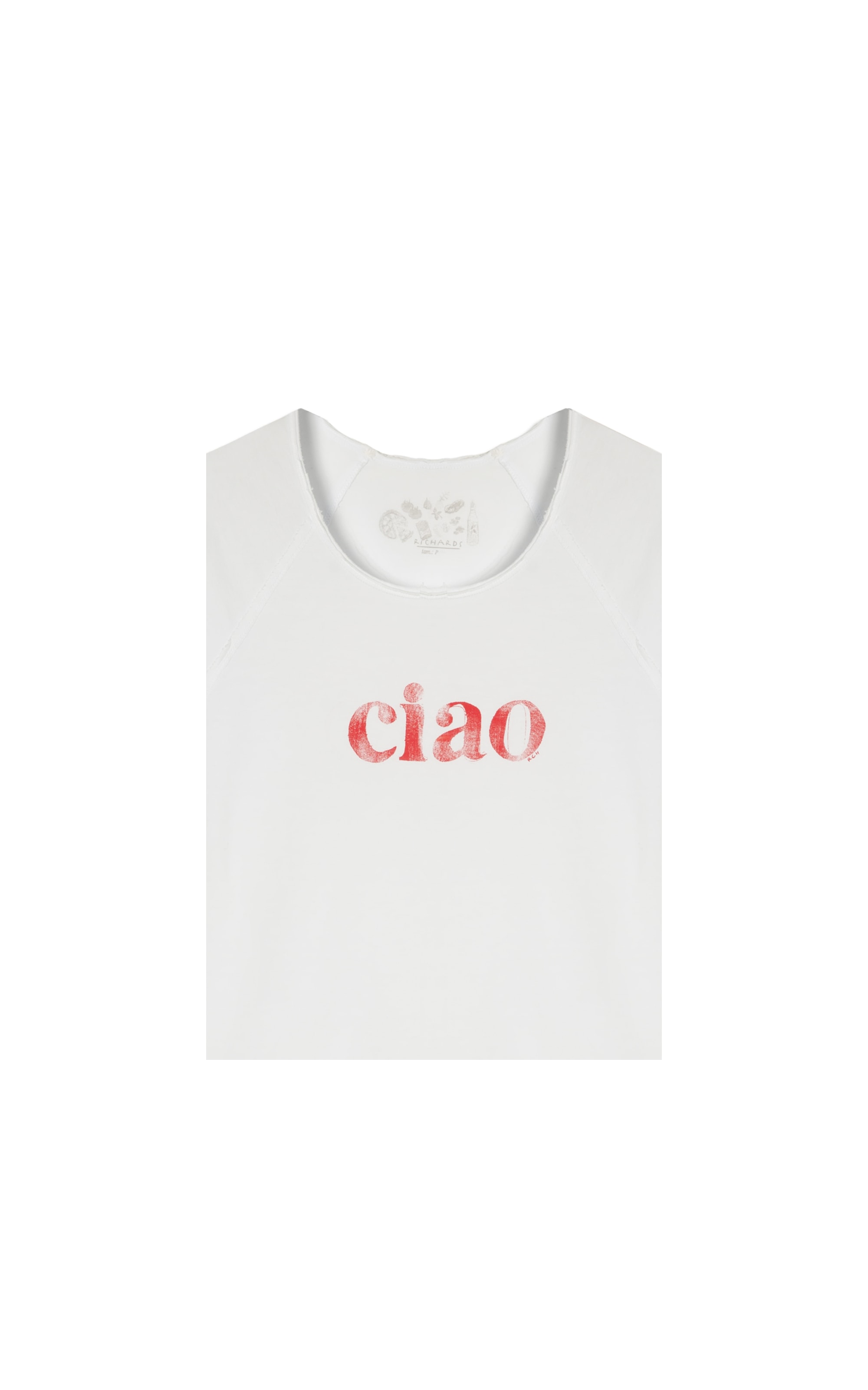 Blusa Amour Ciao Meia Malha Mc Branco