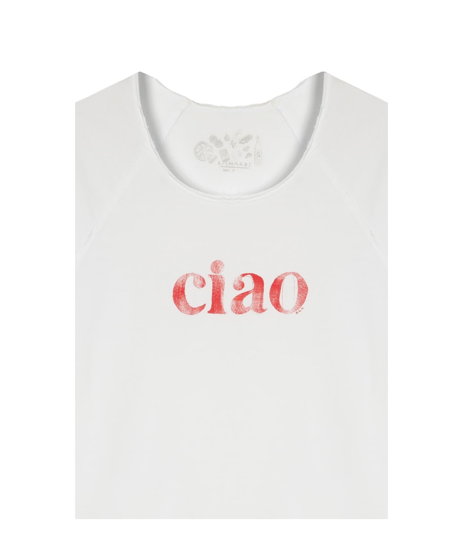 Blusa Amour Ciao Meia Malha Mc Branco