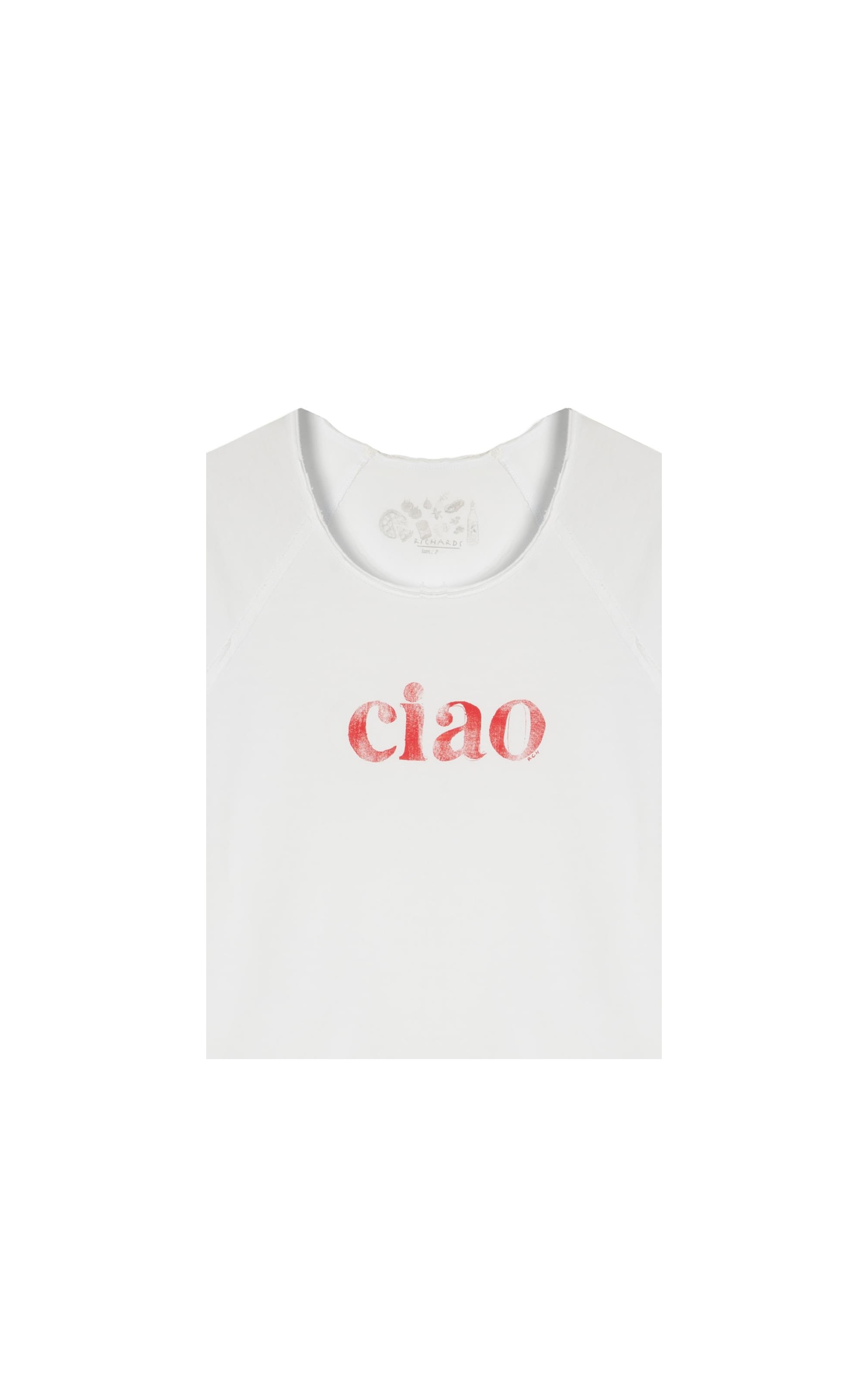 Blusa Amour Ciao Meia Malha Mc Branco