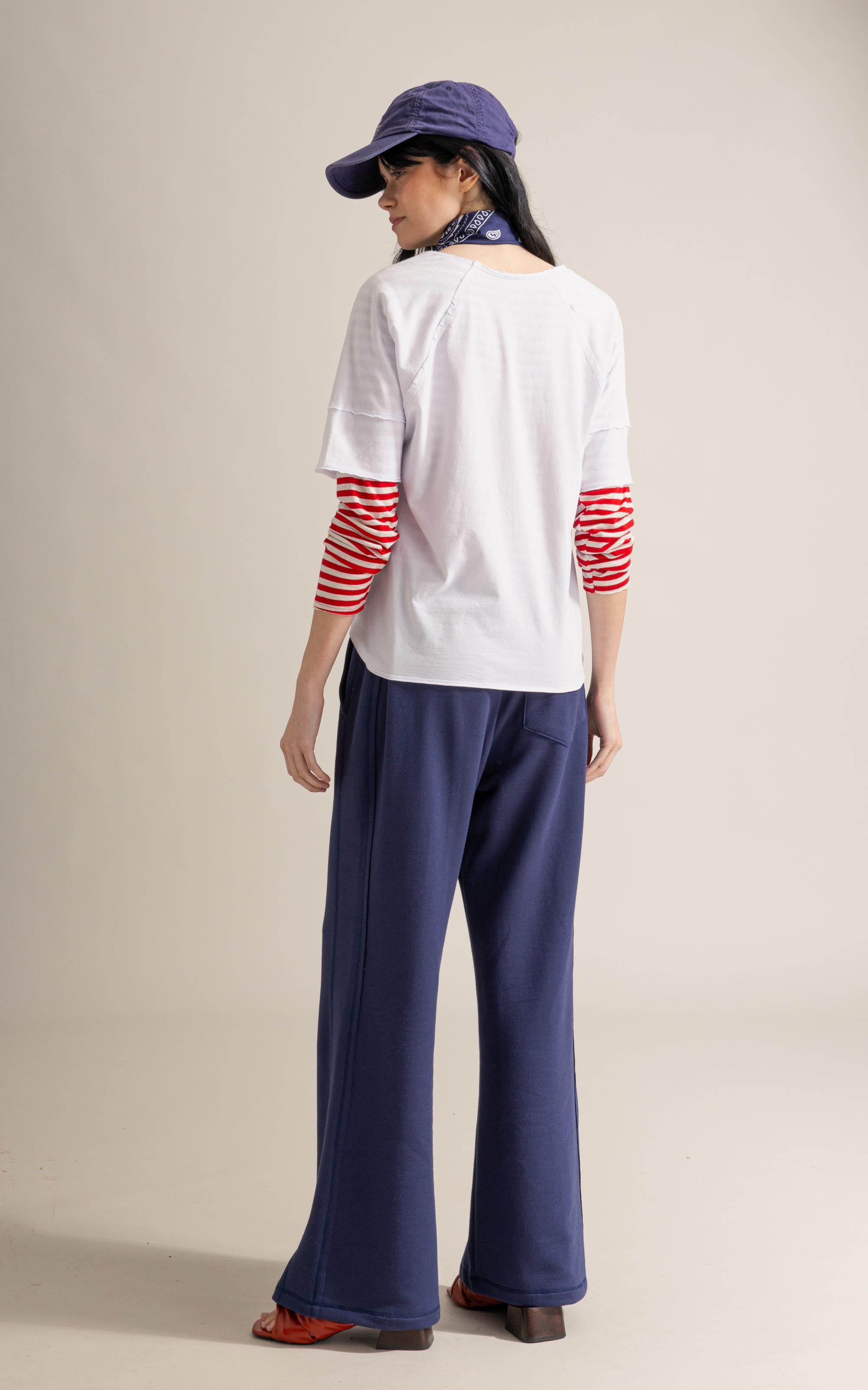 Blusa Amour Ciao Meia Malha Mc Branco