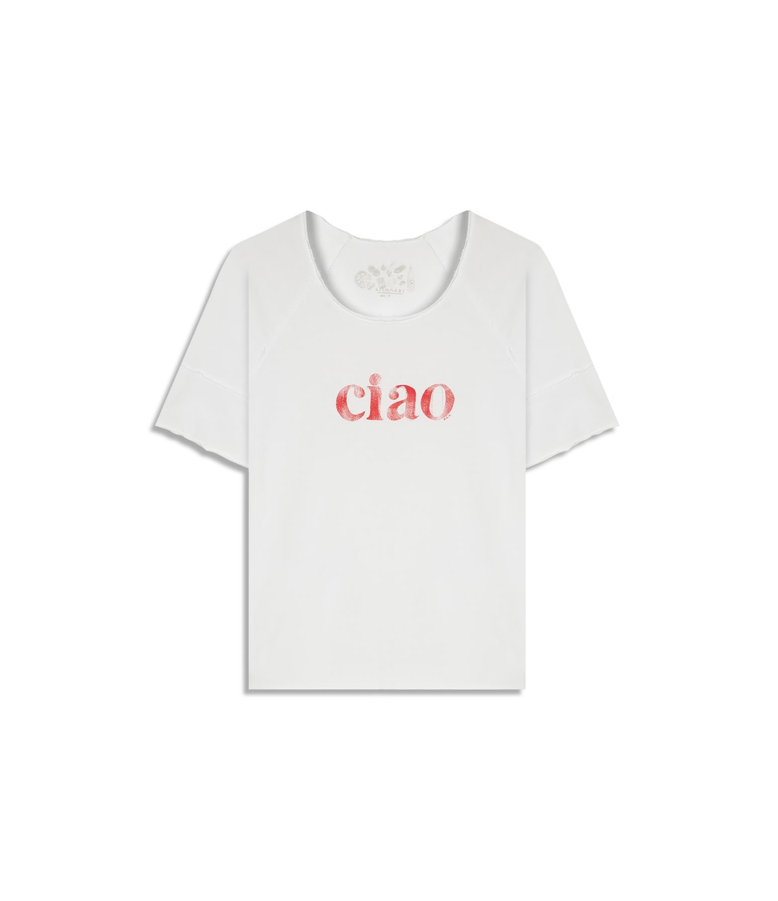 Blusa Amour Ciao Meia Malha Mc Branco