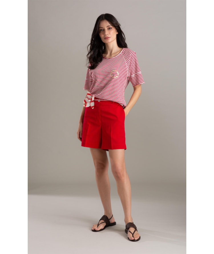 Blusa Amour Listrada Mc Vermelho