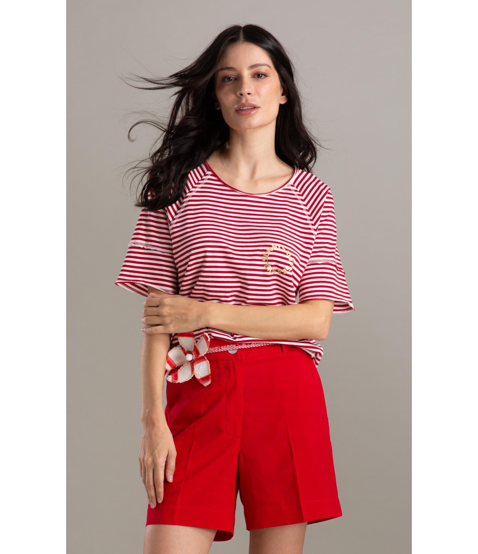 Blusa Amour Listrada Mc Vermelho