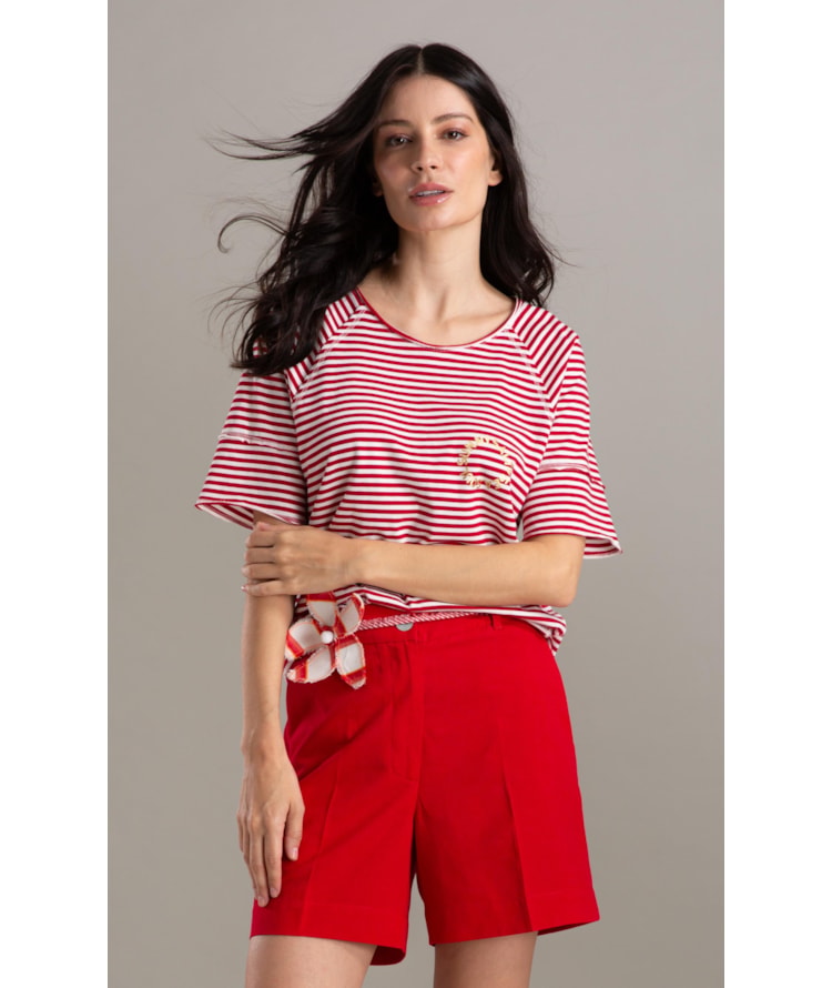 Blusa Amour Listrada Mc Vermelho