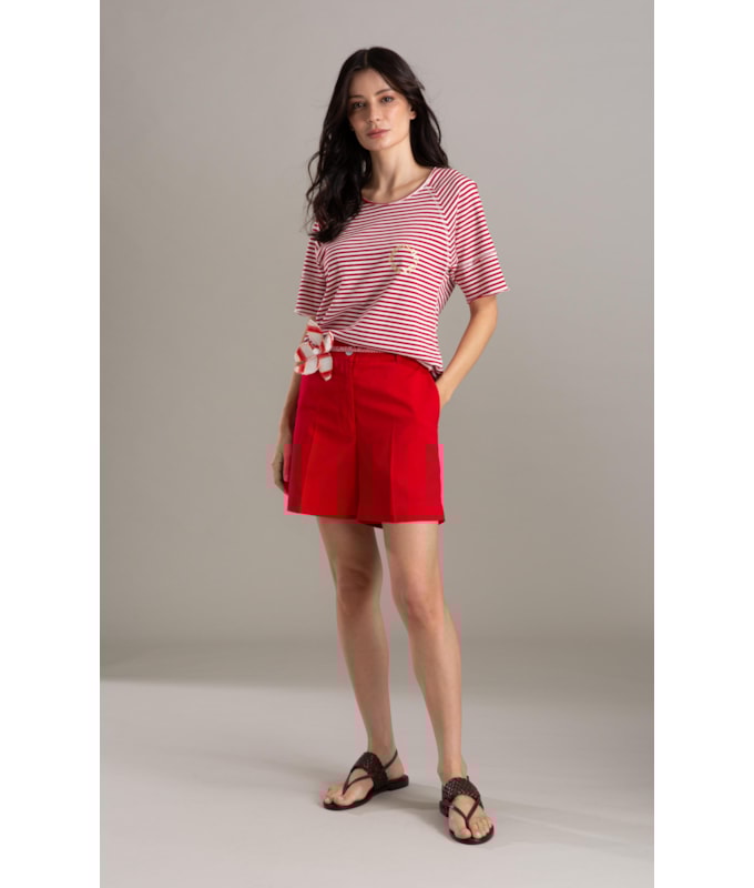 Blusa Amour Listrada Mc Vermelho