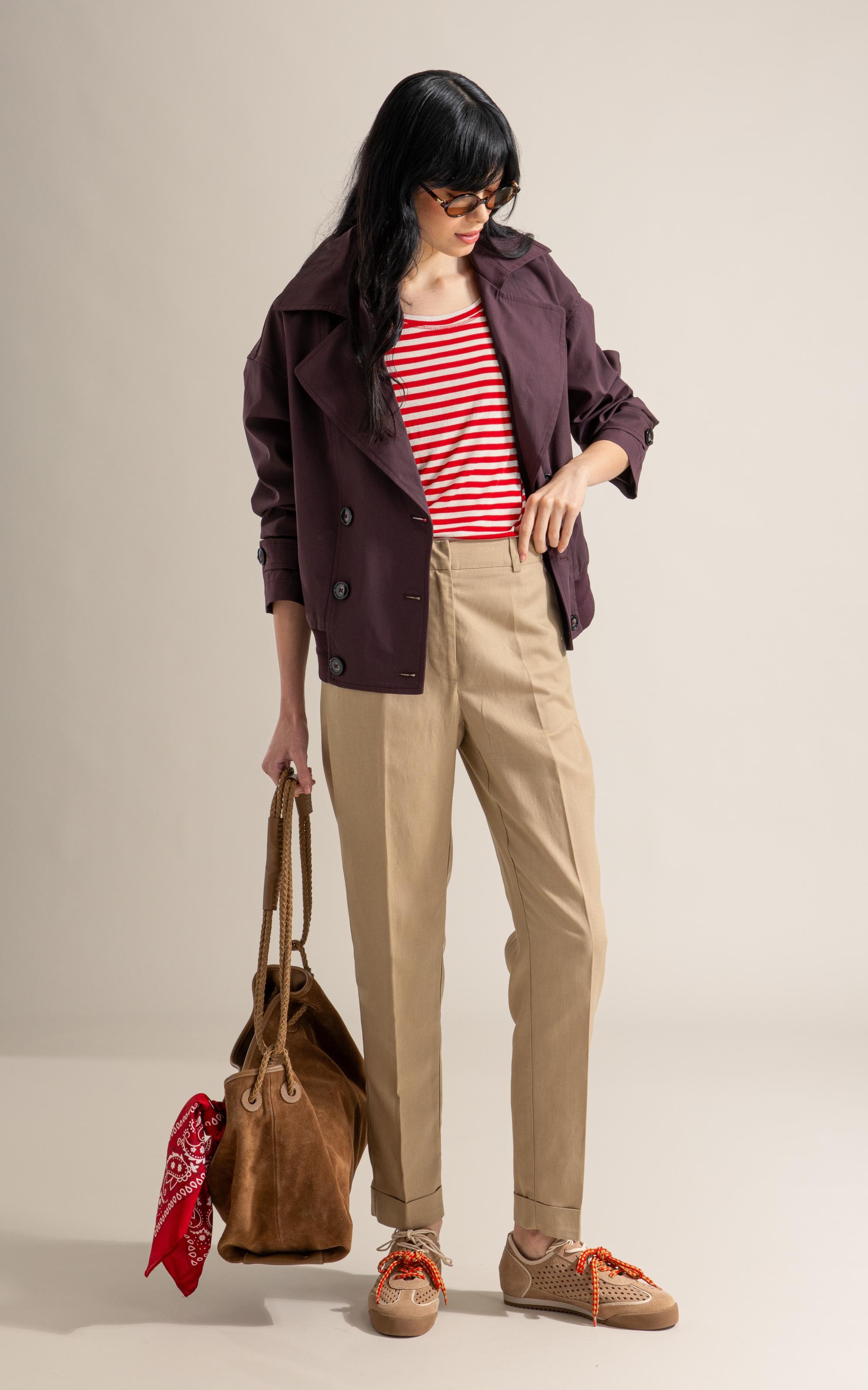 Blusa Andrea Listrada Lb Vermelho