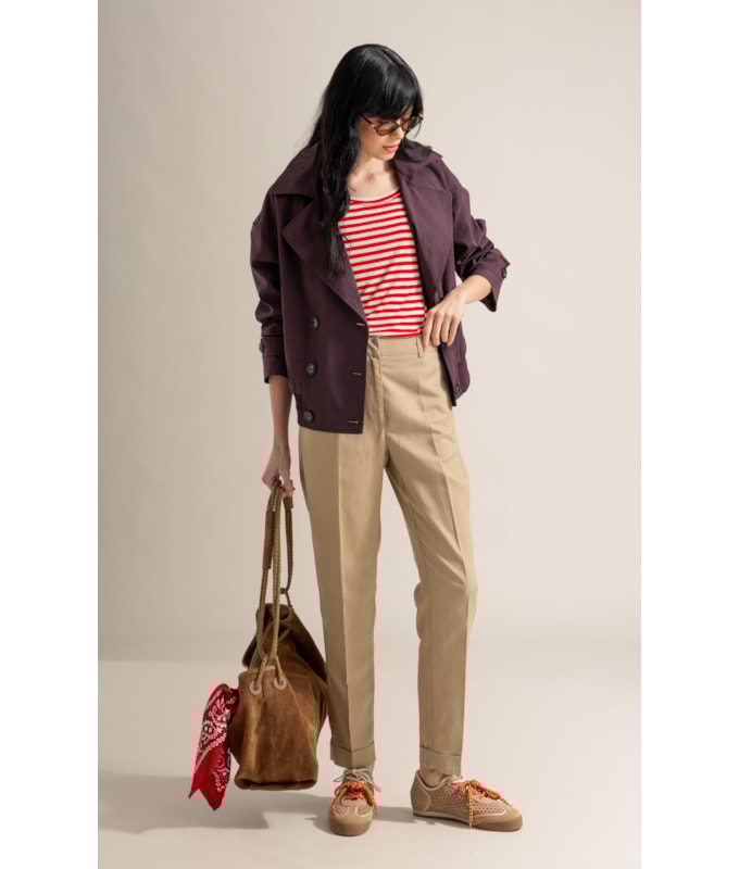 Blusa Andrea Listrada Lb Vermelho