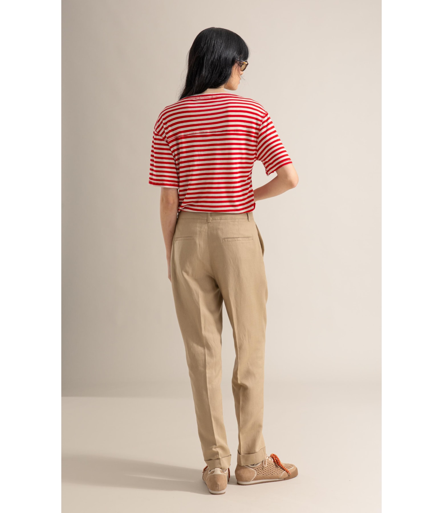 Blusa Andrea Listrada Lb Vermelho