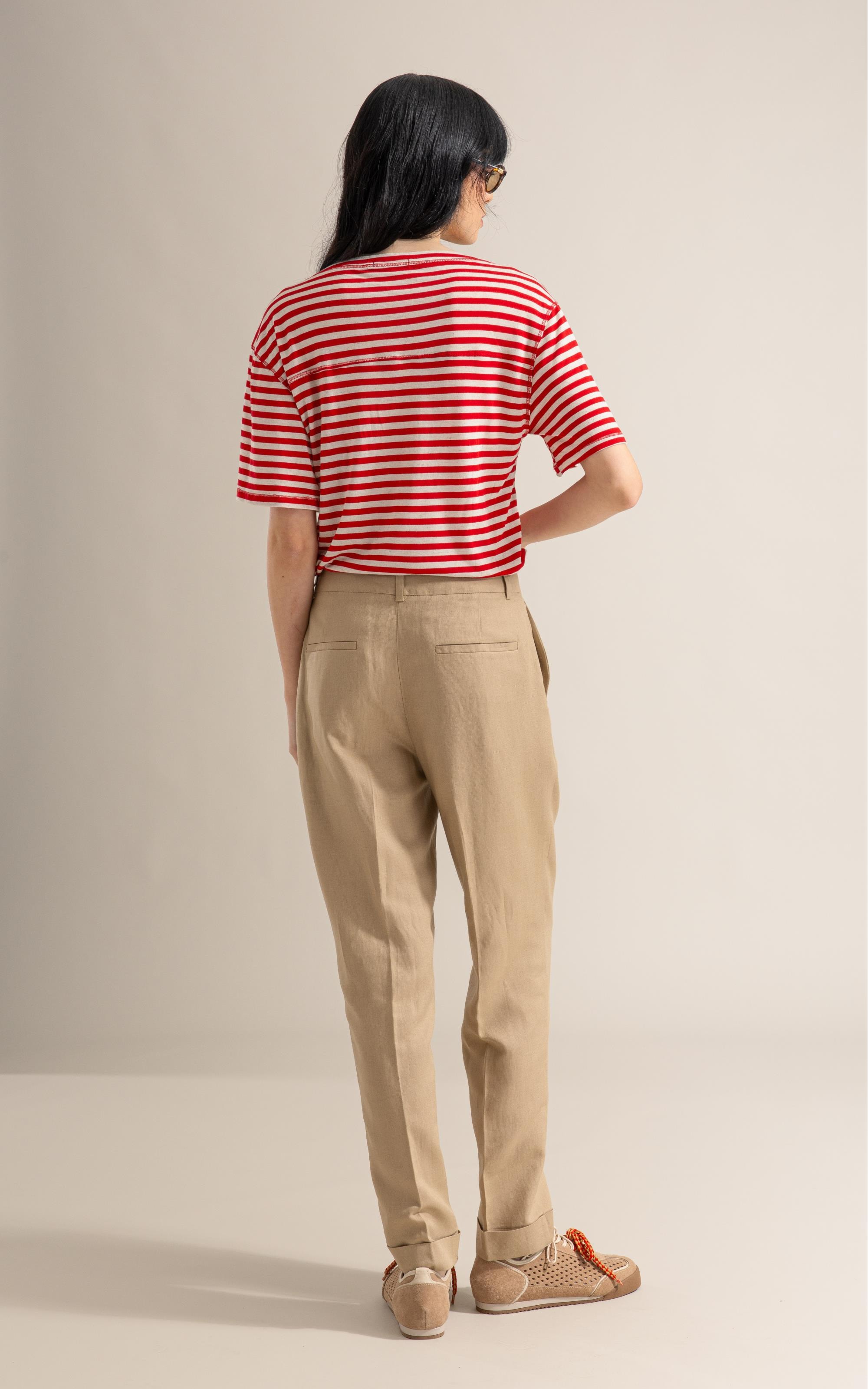 Blusa Andrea Listrada Lb Vermelho