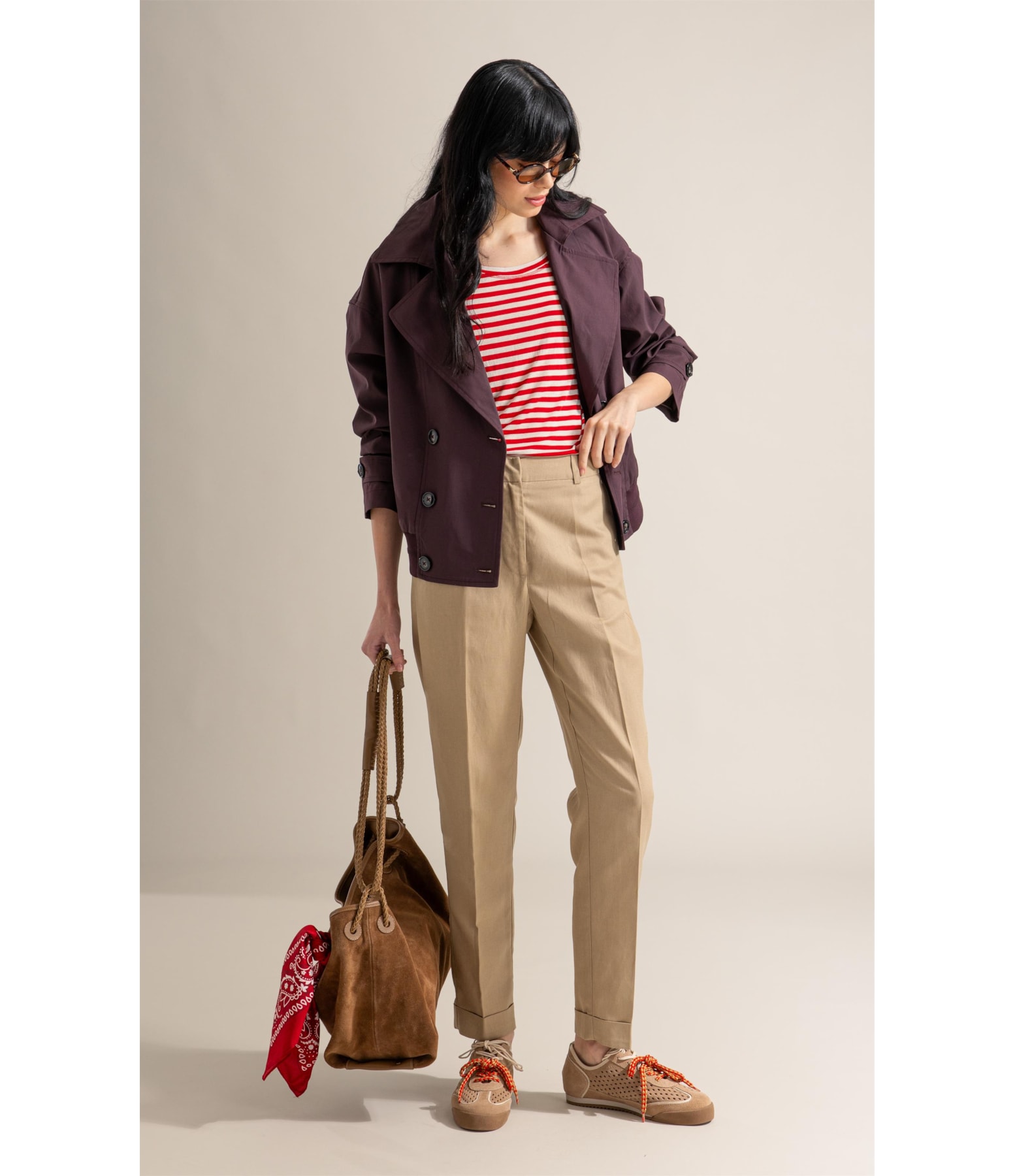 Blusa Andrea Listrada Lb Vermelho