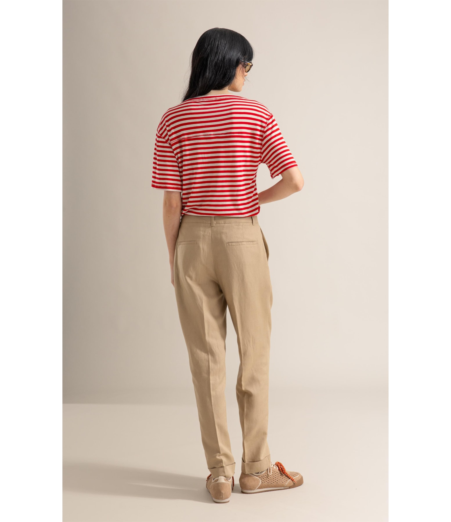 Blusa Andrea Listrada Lb Vermelho