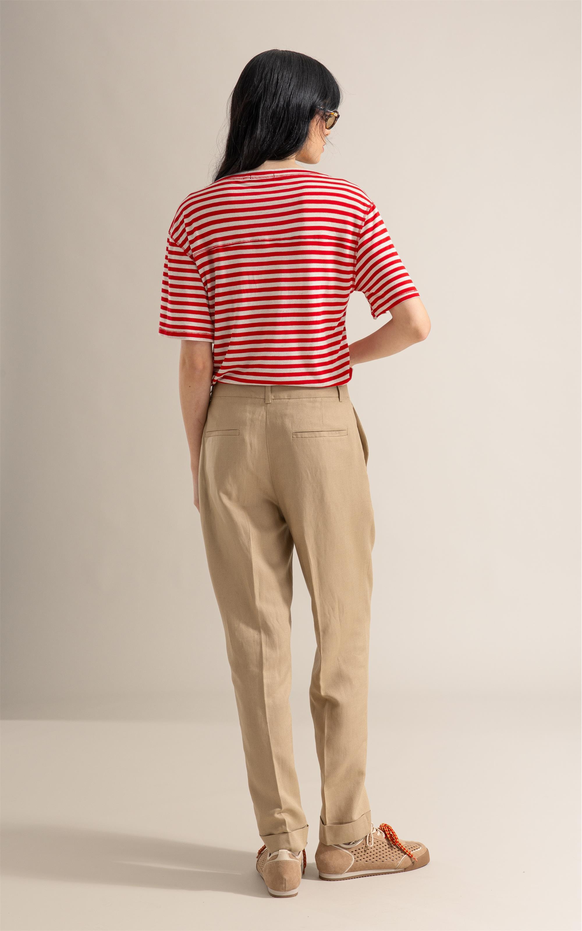 Blusa Andrea Listrada Lb Vermelho