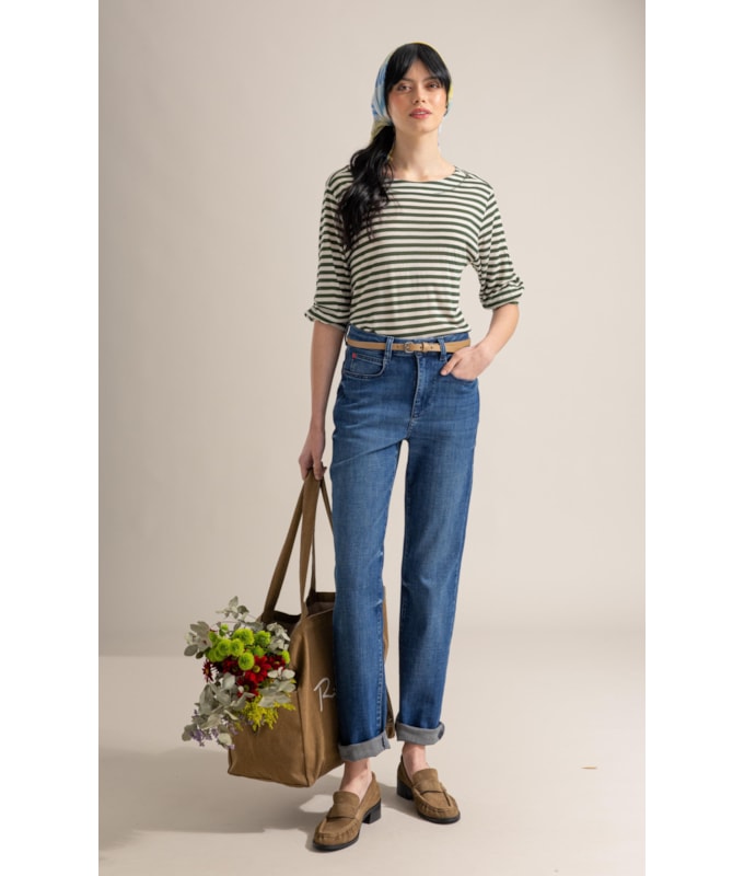 Blusa Antonia Listrada Lb Verde Oliva