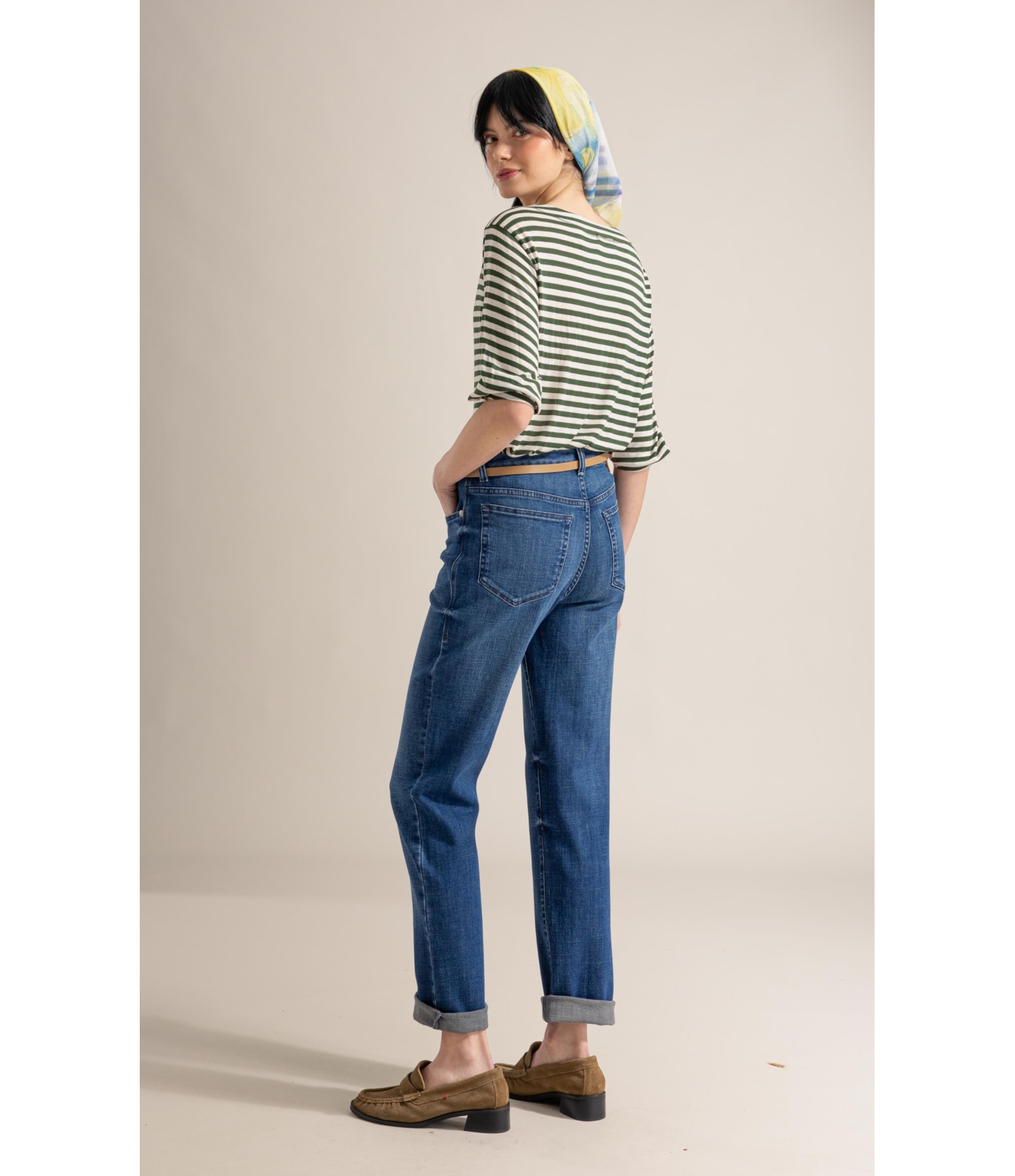 Blusa Antonia Listrada Lb Verde Oliva