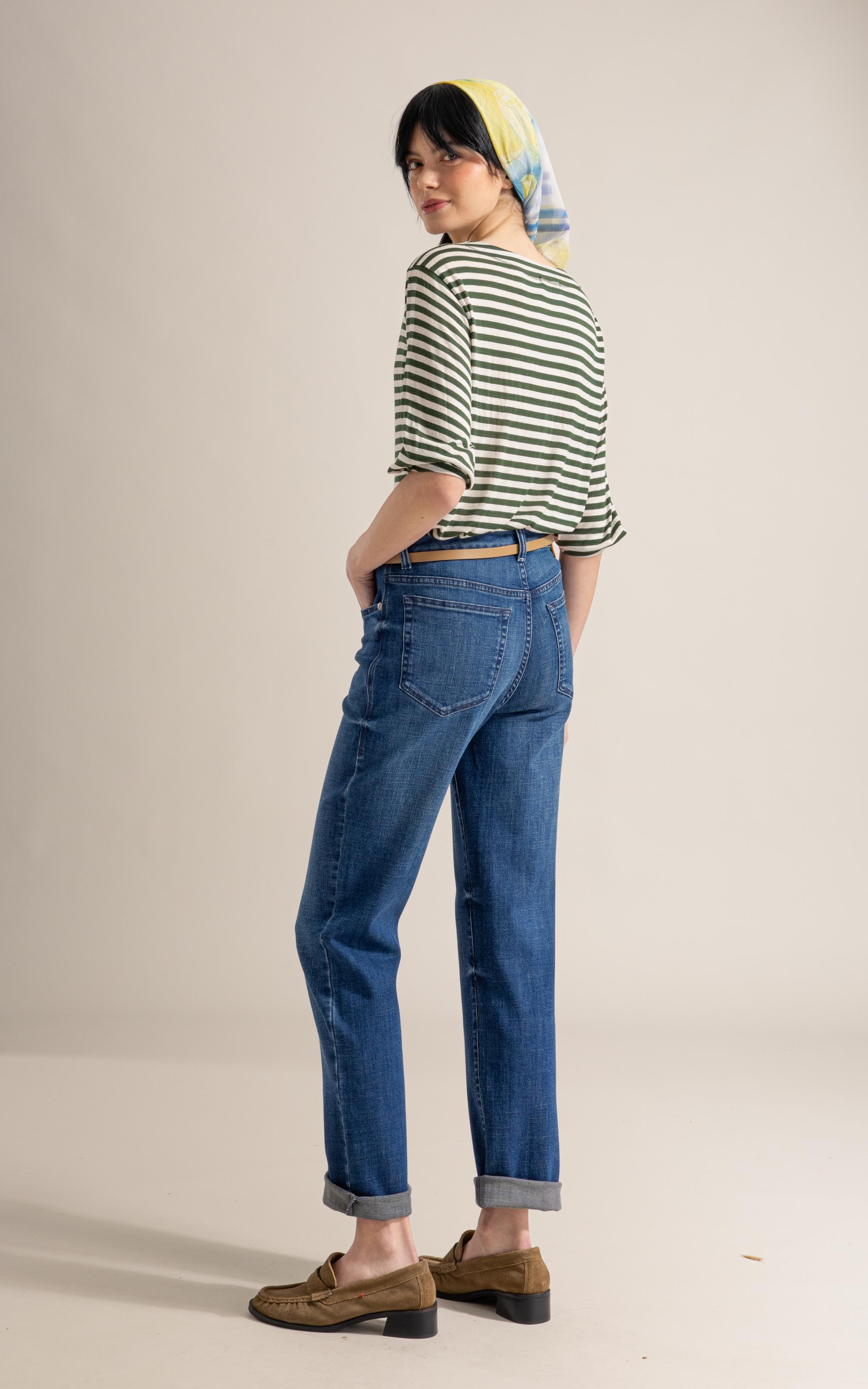 Blusa Antonia Listrada Lb Verde Oliva