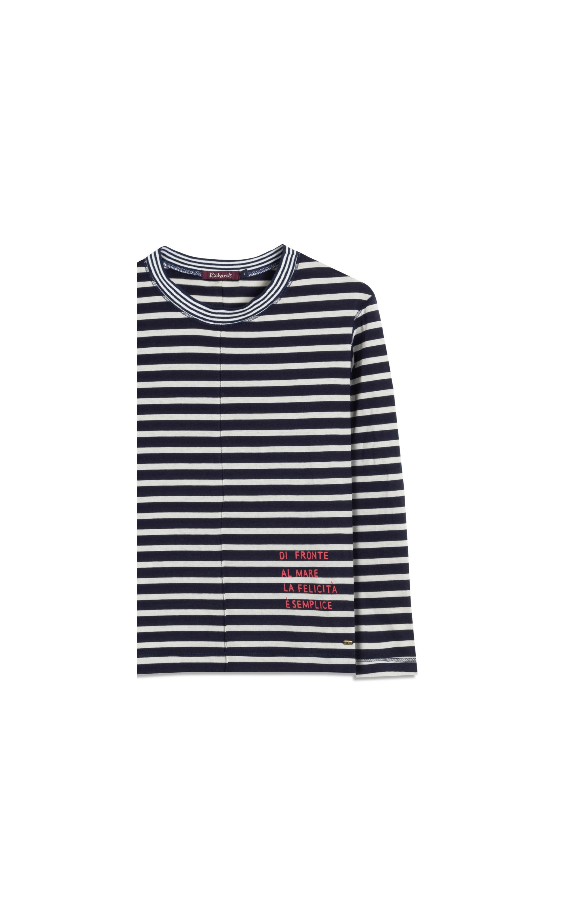 Blusa Aria La Felicità Listrada Retilíne Marinho