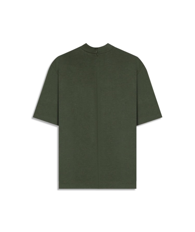 Blusa Aurora Gola Alta Lisa Mc Verde Militar