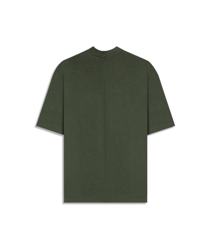 Blusa Aurora Gola Alta Lisa Mc Verde Militar