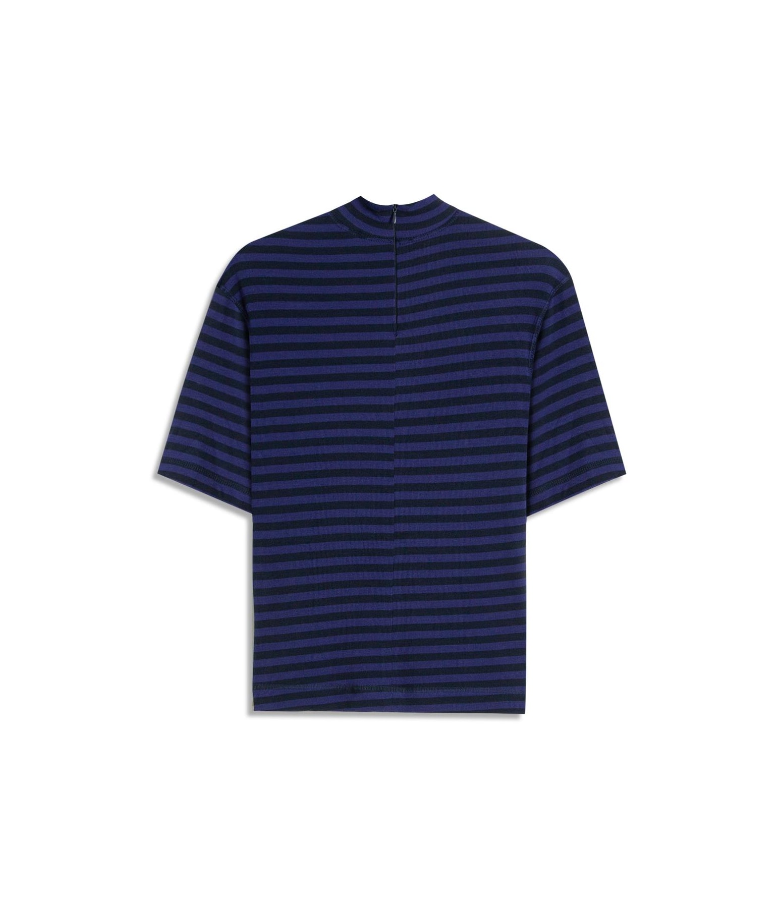 Blusa Aurora Gola Alta Listrada Mc Dark Navy