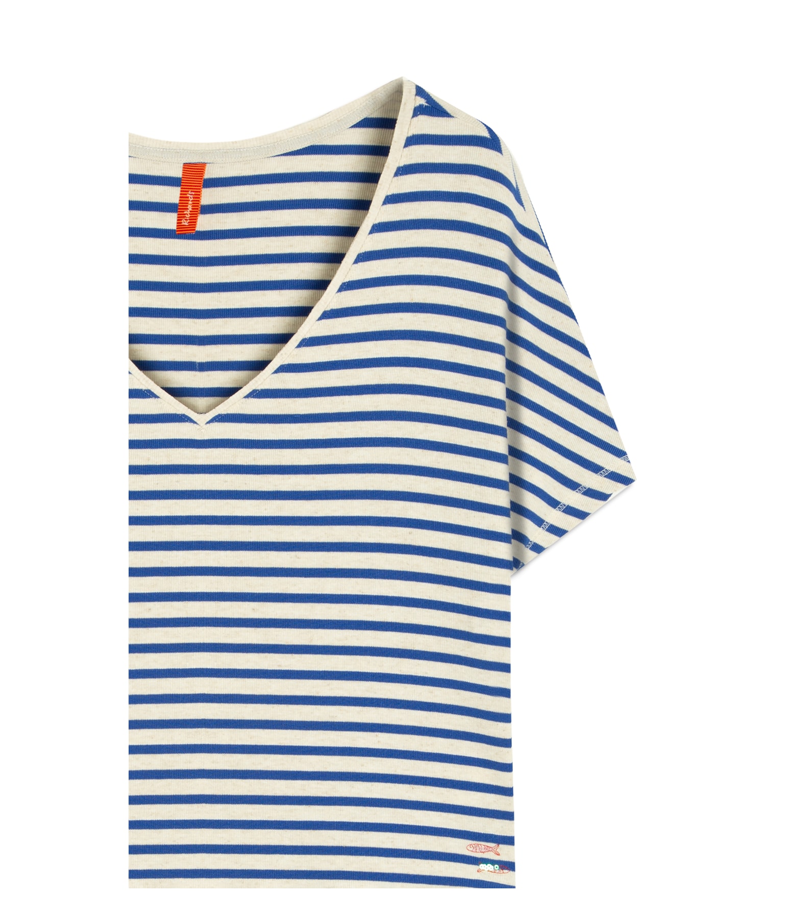Blusa Beth Listrada Lb Azul Bic