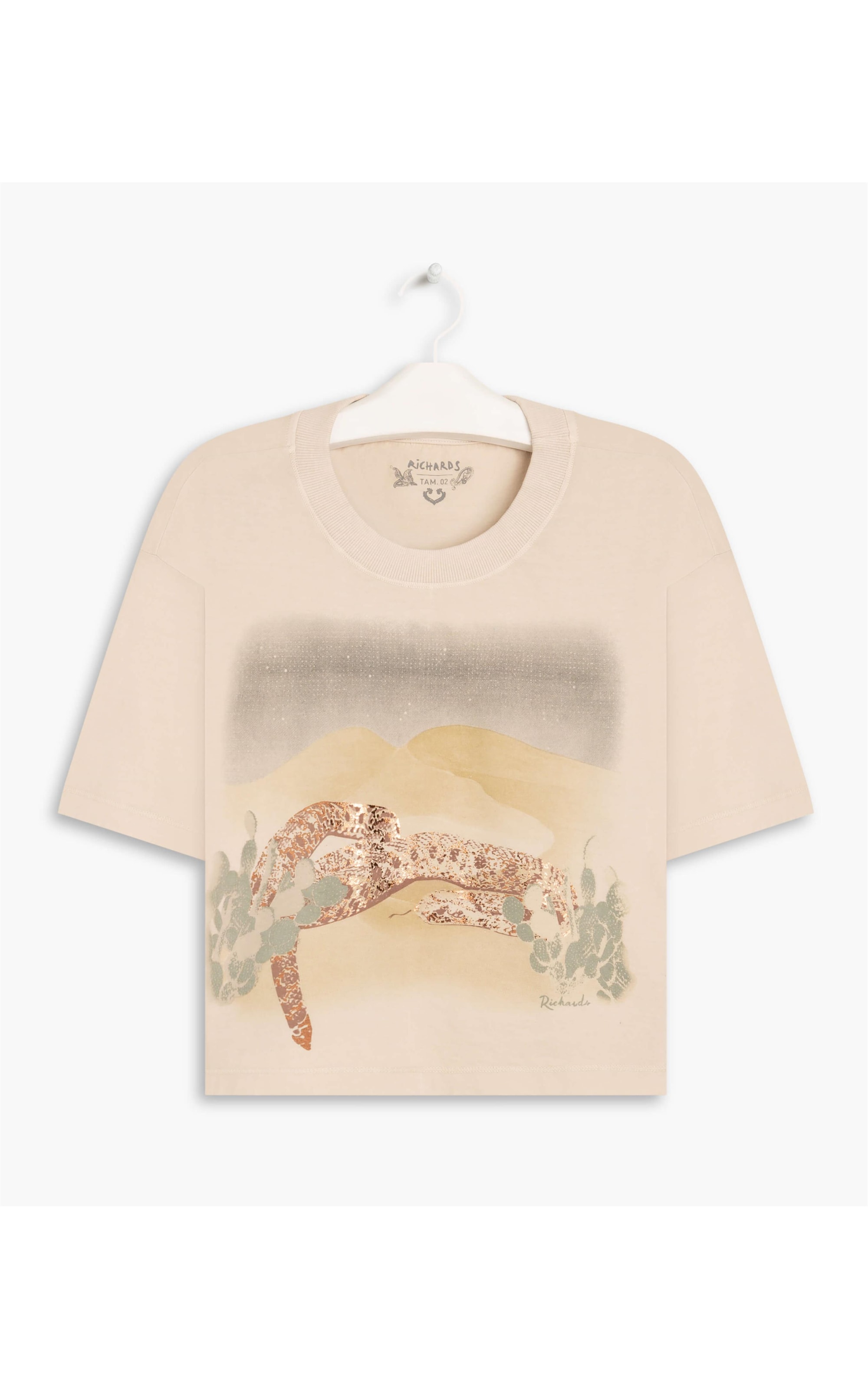 Blusa Bia Foil Tr Areia