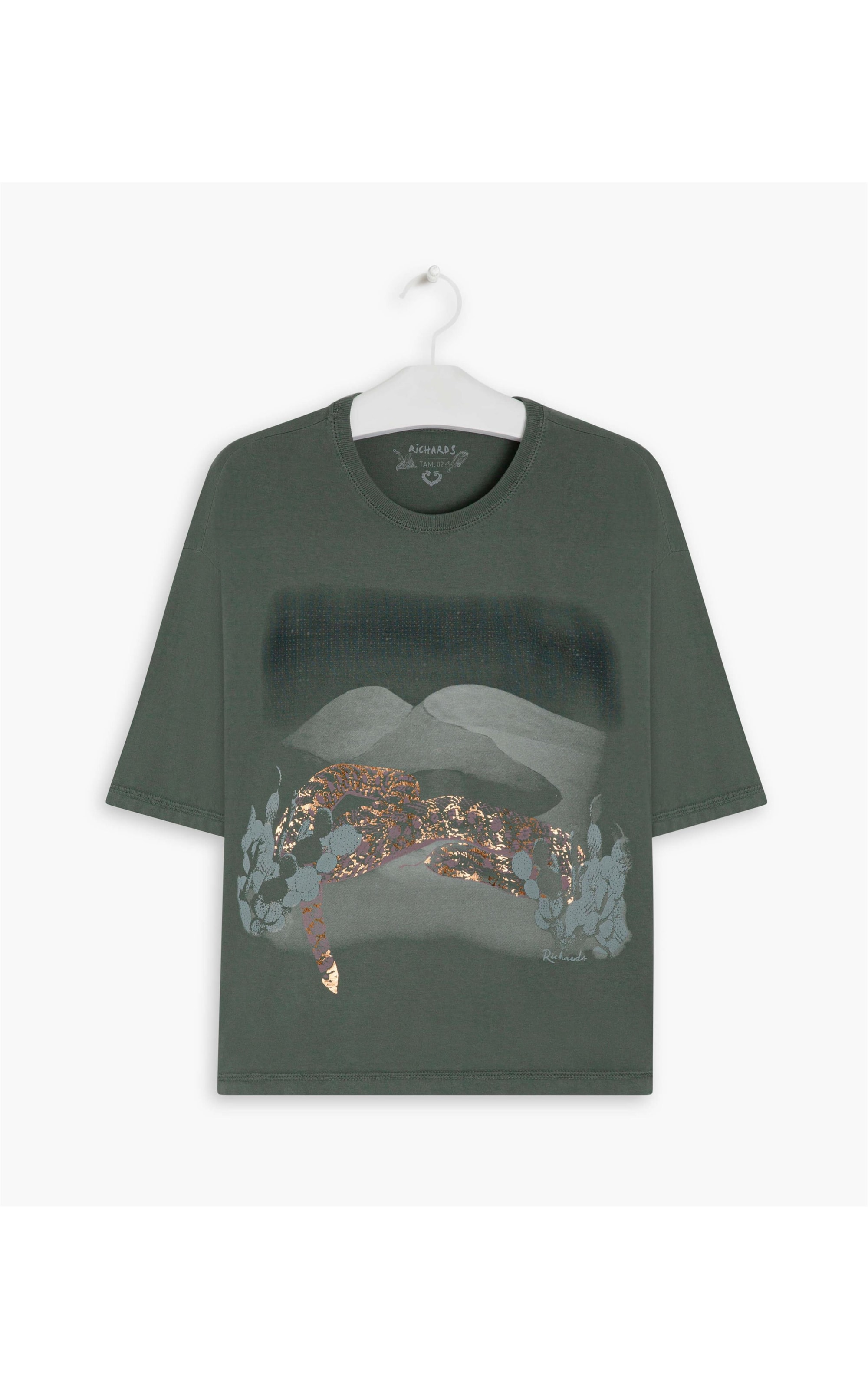 Blusa Bia Foil Tr Verde Oliva