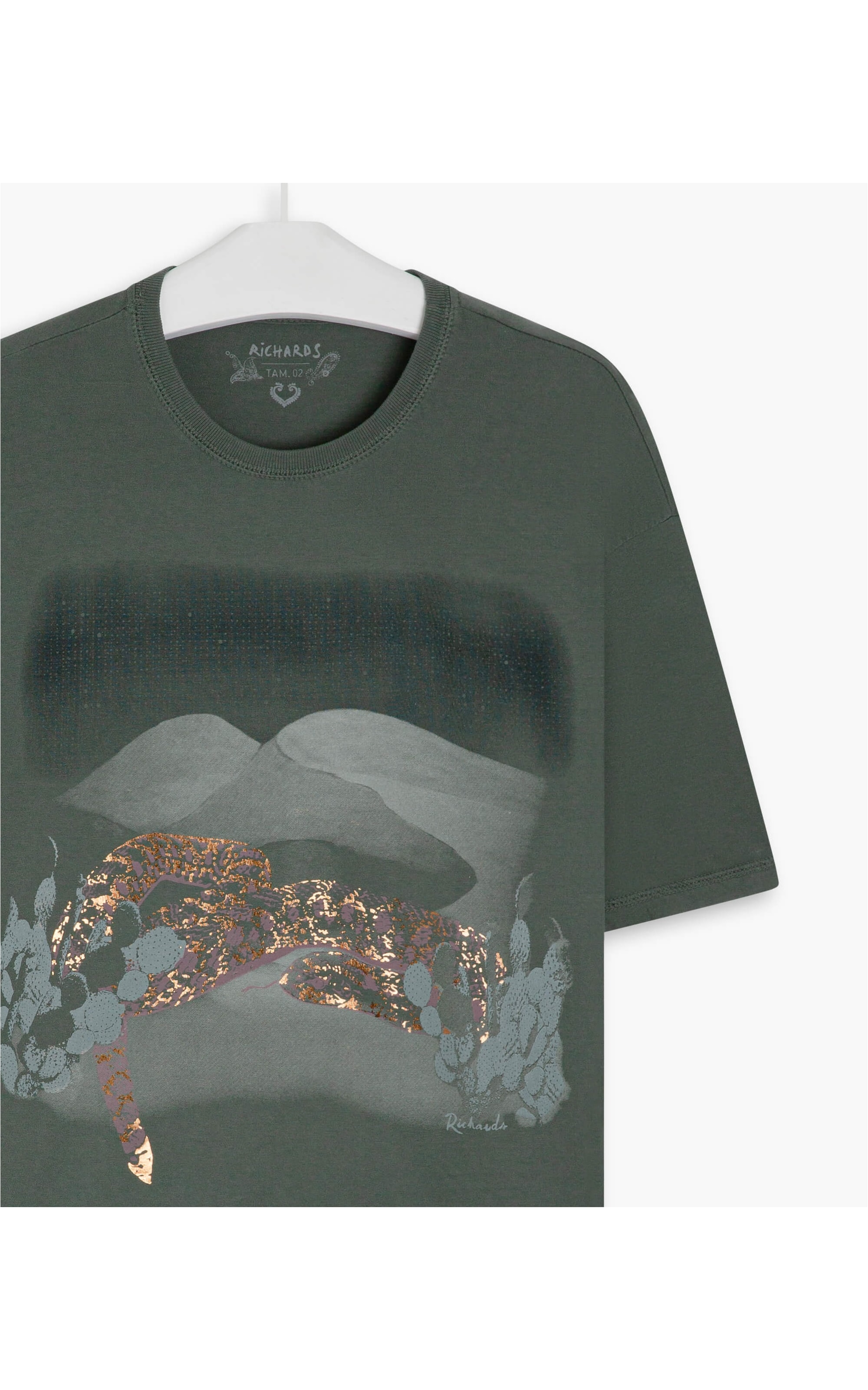 Blusa Bia Foil Tr Verde Oliva