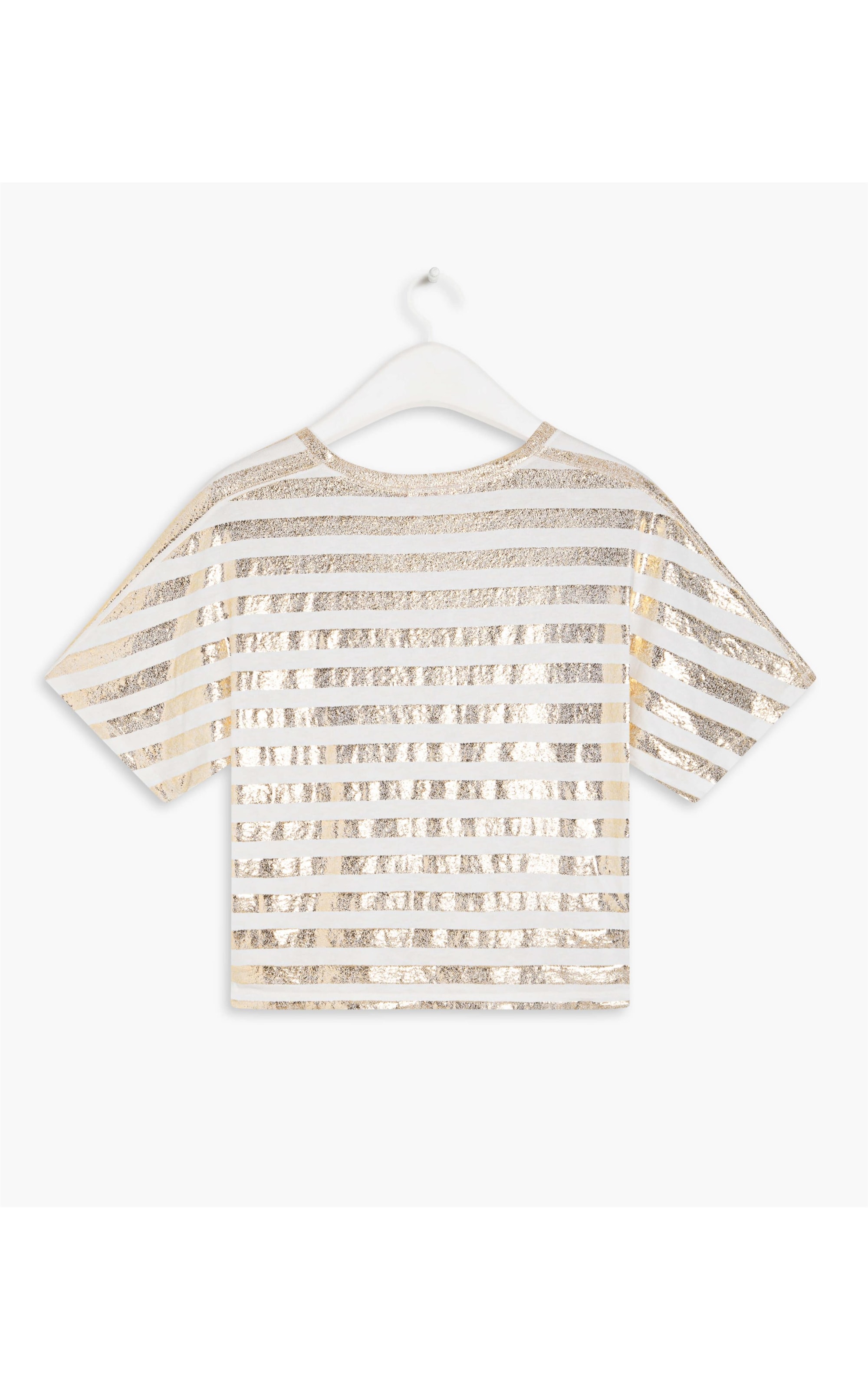 Blusa Bruna Listra Foil Dourado