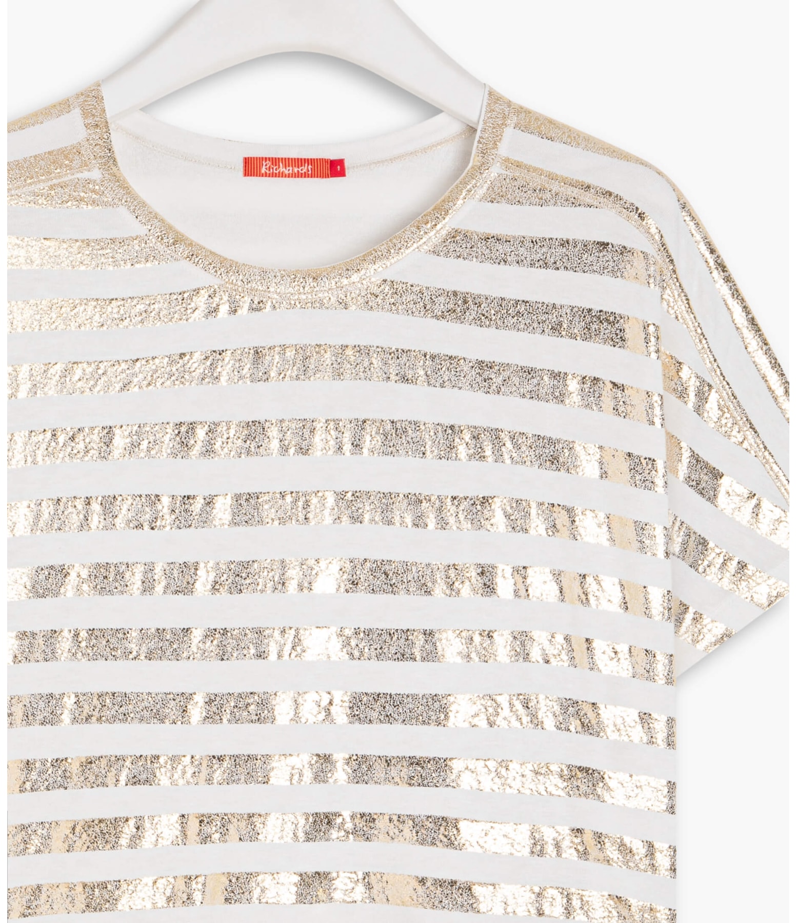 Blusa Bruna Listra Foil Dourado
