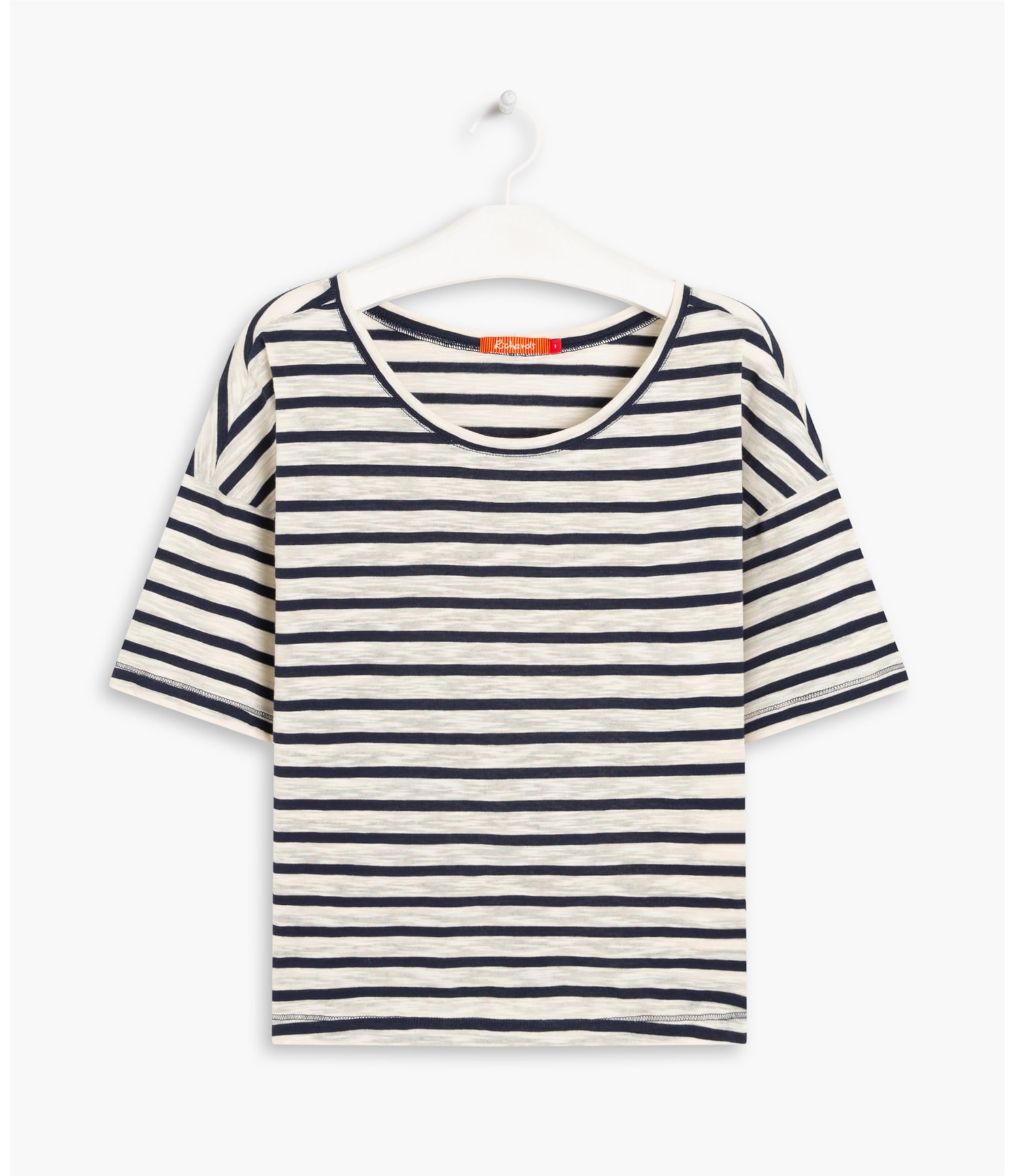 Blusa Camille Listrada Algodão Dark Navy