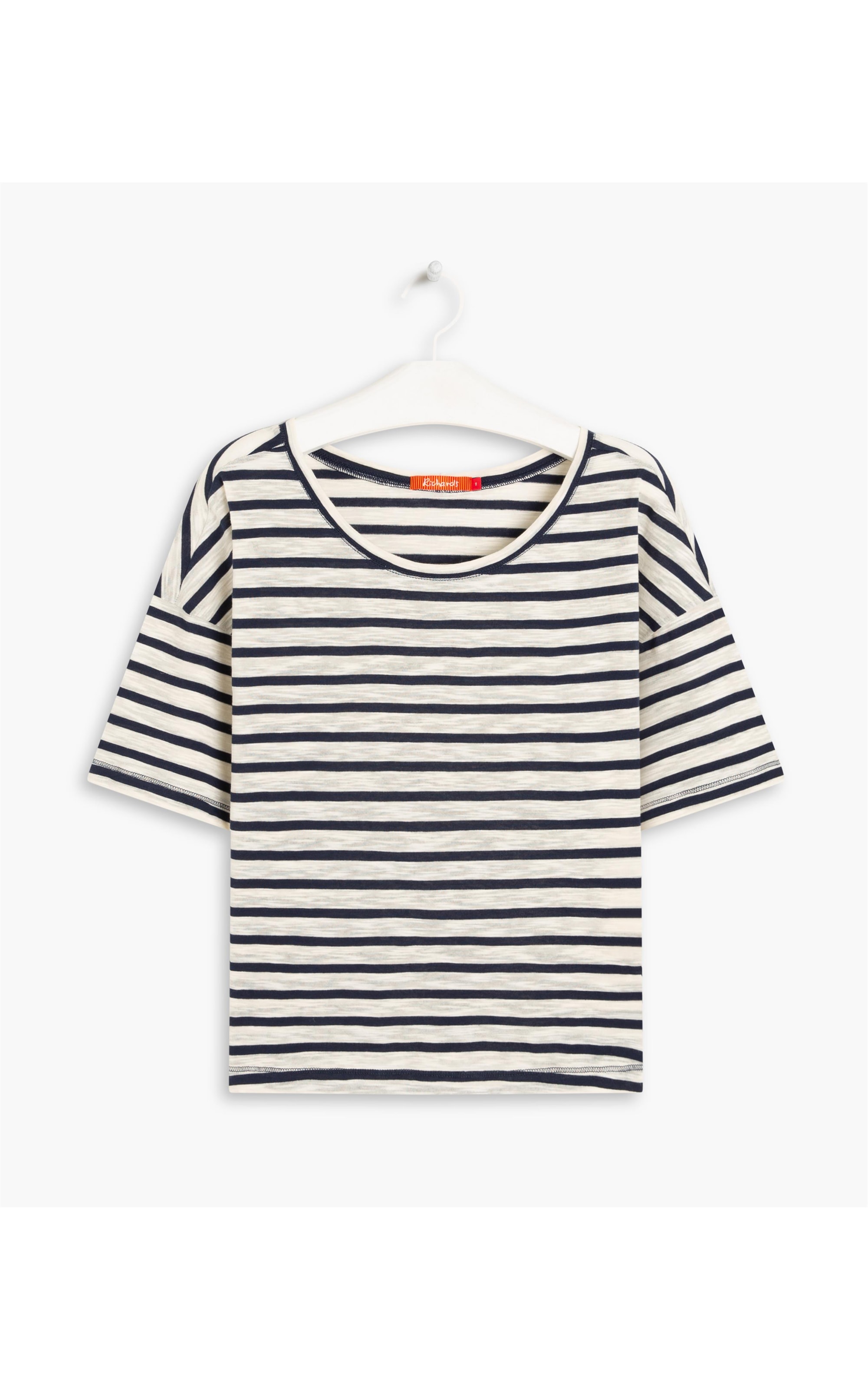 Blusa Camille Listrada Algodão Dark Navy