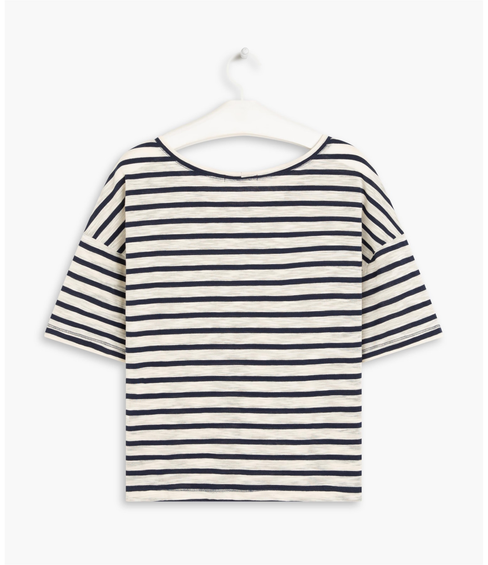 Blusa Camille Listrada Algodão Dark Navy