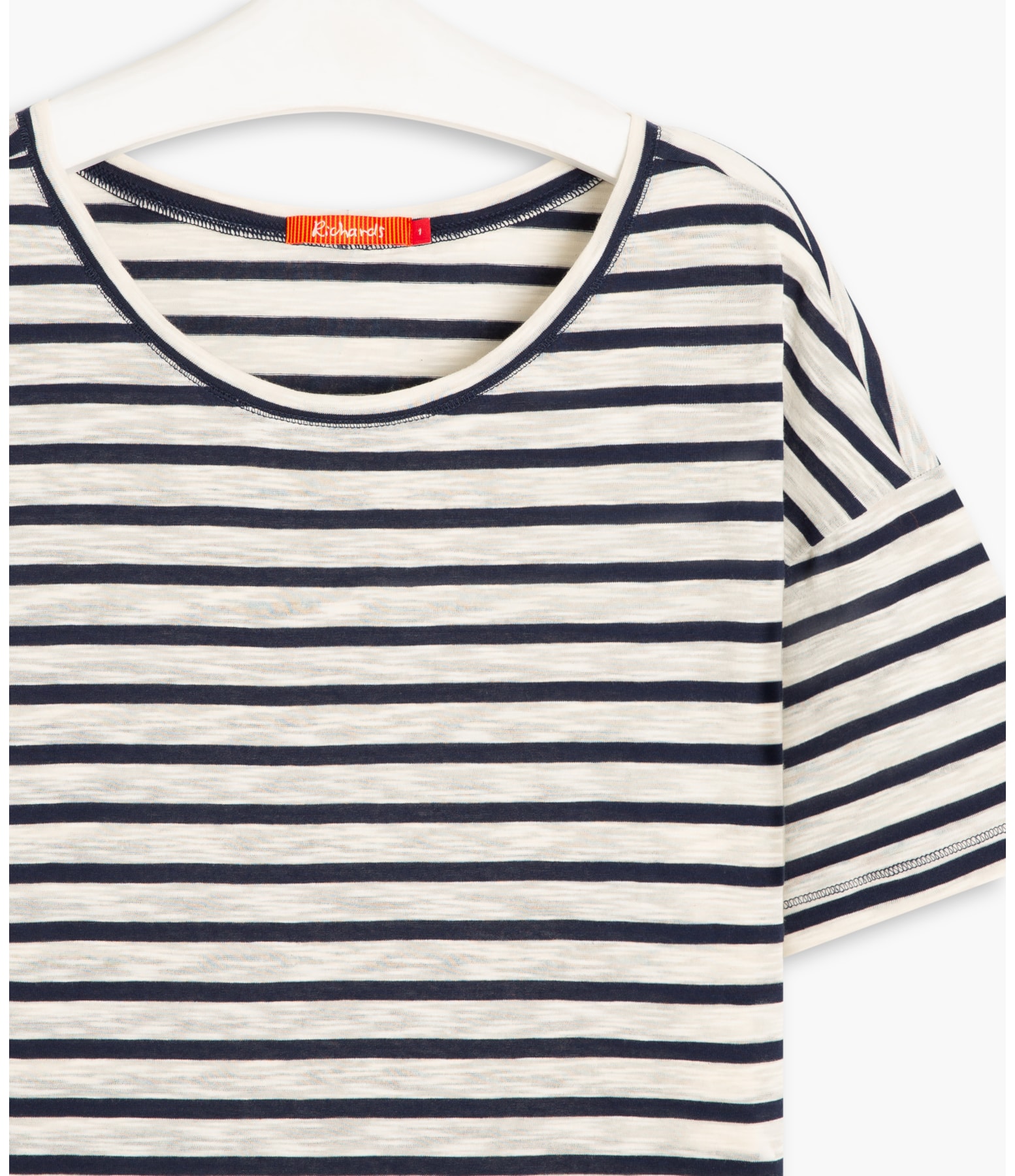 Blusa Camille Listrada Algodão Dark Navy