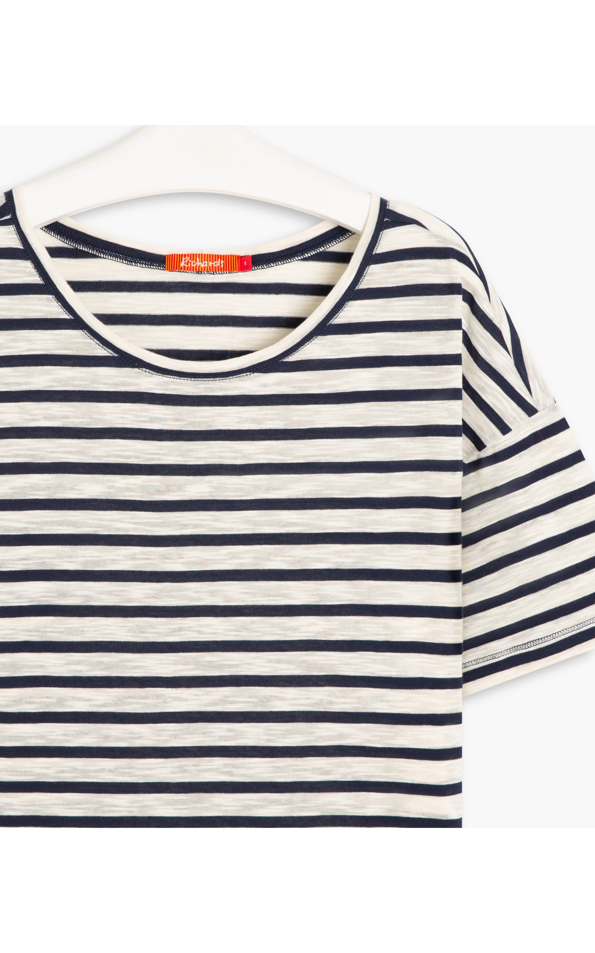Blusa Camille Listrada Algodão Dark Navy
