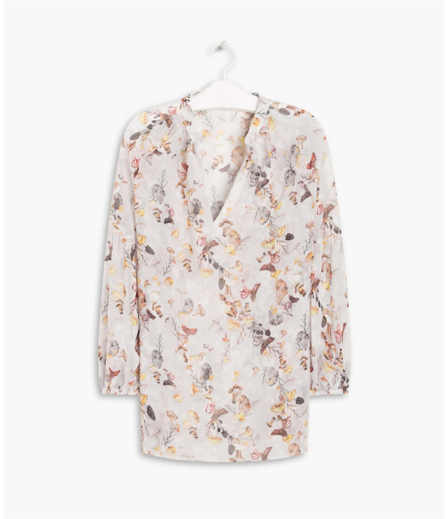 Blusa Cape Est. Flower Drops Natural