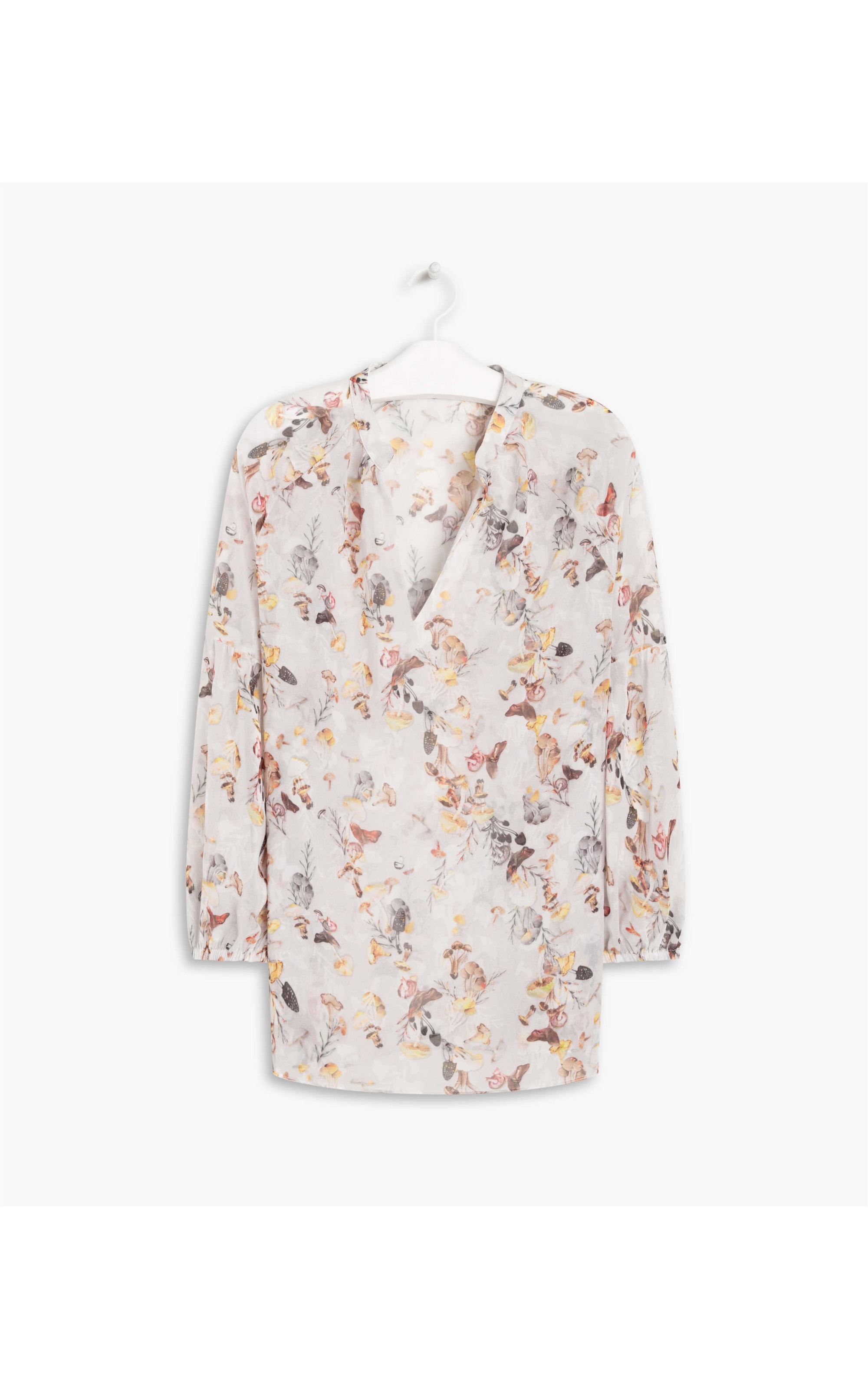 Blusa Cape Est. Flower Drops Natural