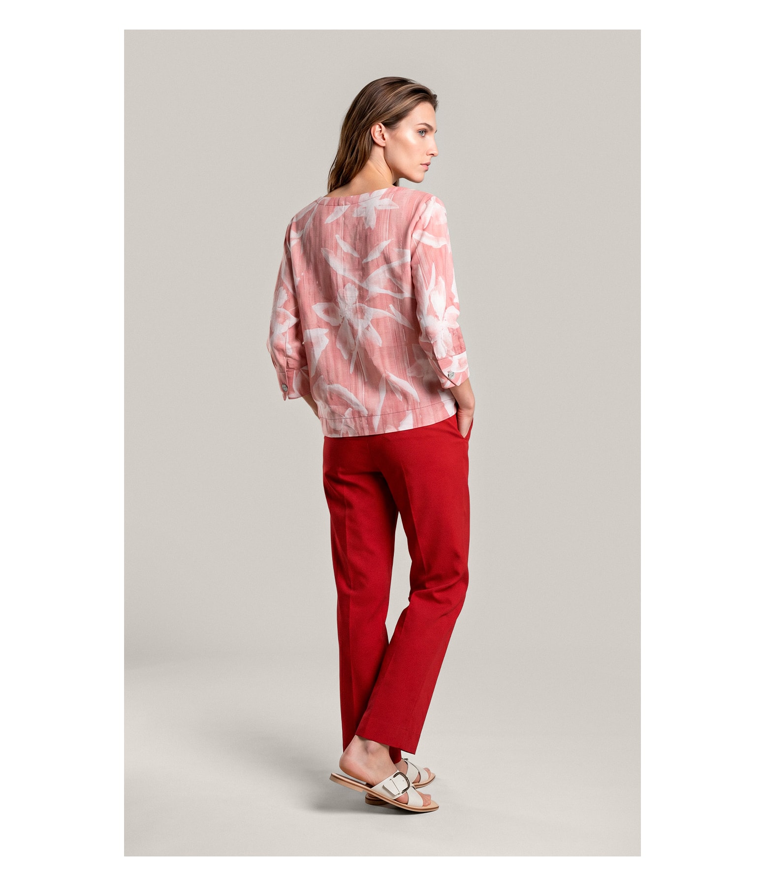 Blusa Capri Colore Linho Blend Terra