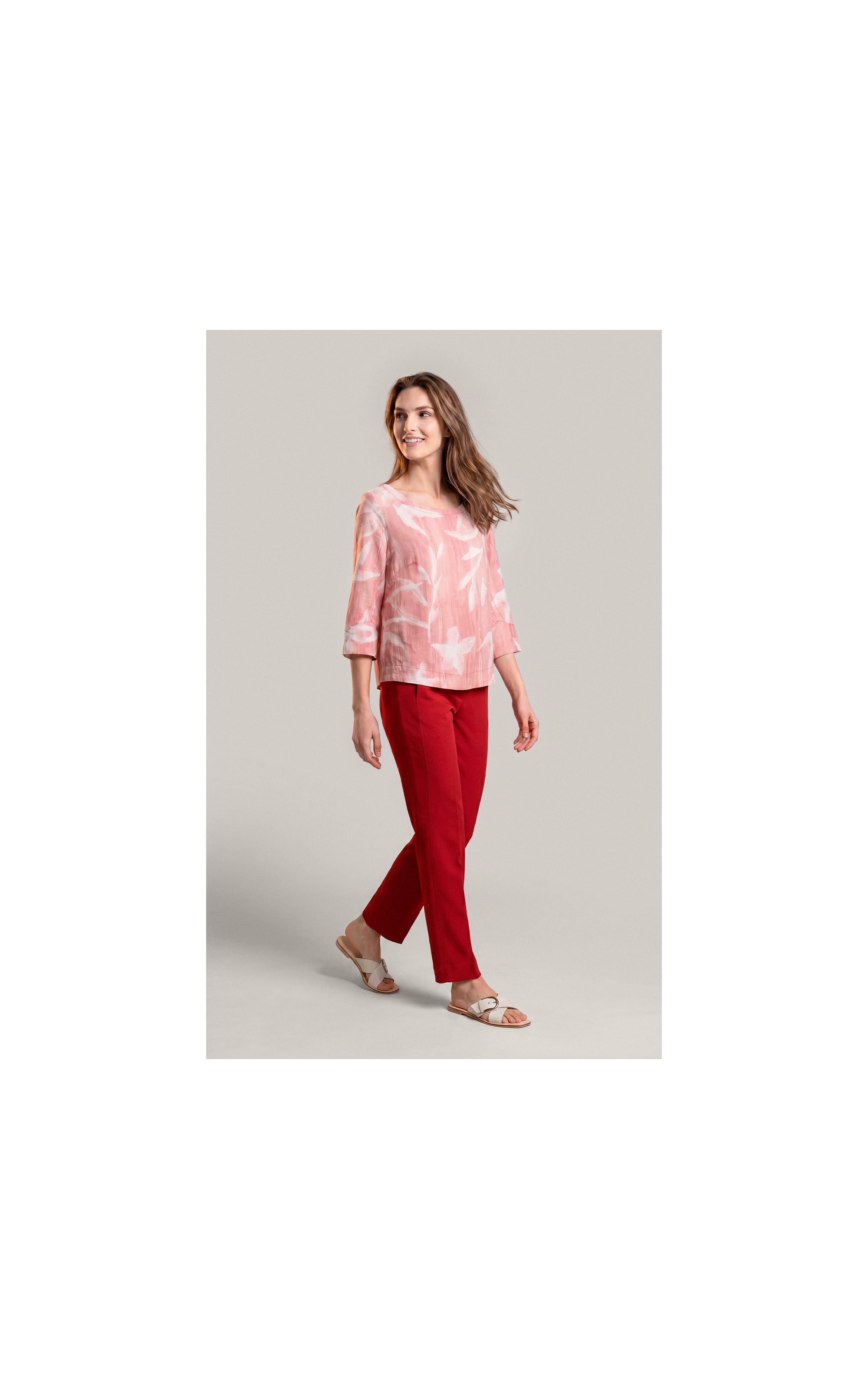 Blusa Capri Colore Linho Blend Terra