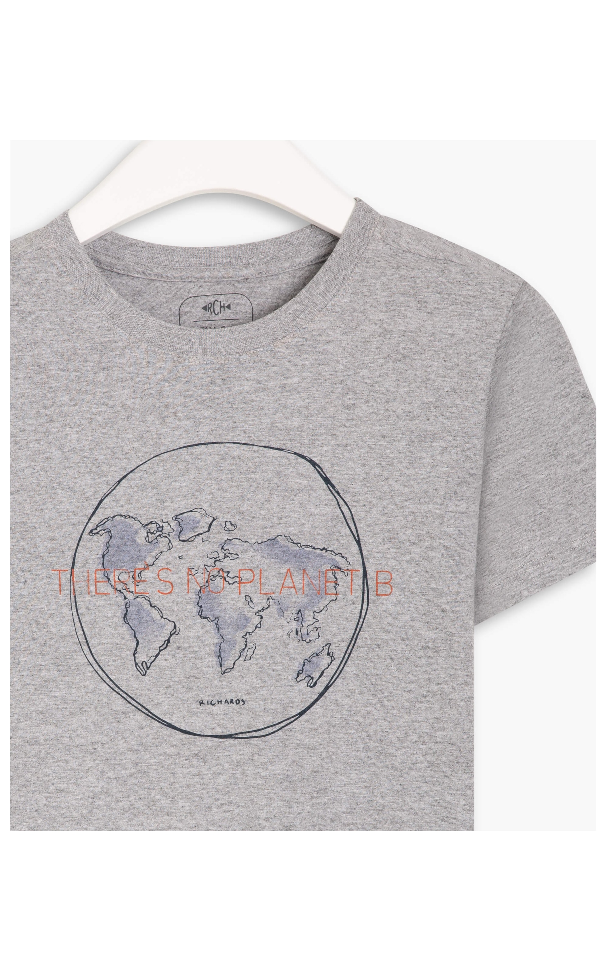  Blusa Ceci Est Planet  Cinza Mescla