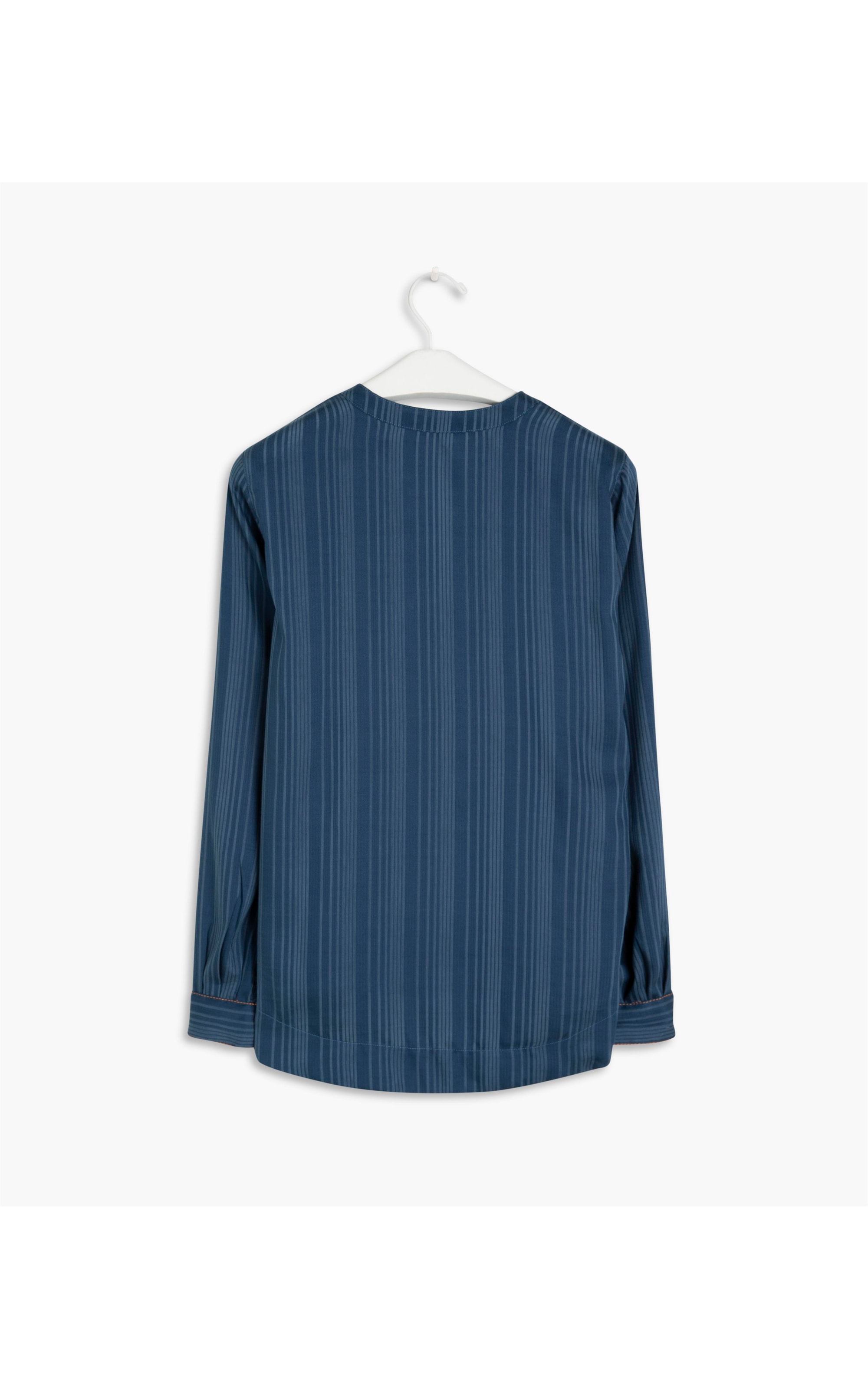 Blusa Como Fluida Seda Ml Verde Jade