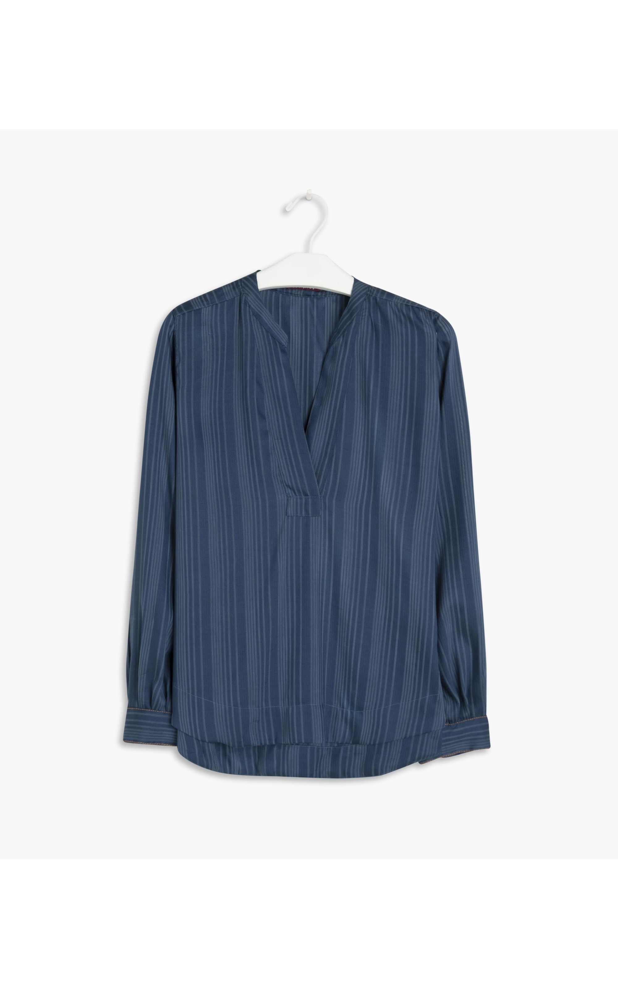 Blusa Como Fluida Seda Ml Verde Jade