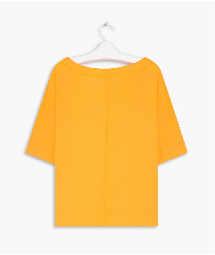 Blusa Dani Cetim Liso Amarelo