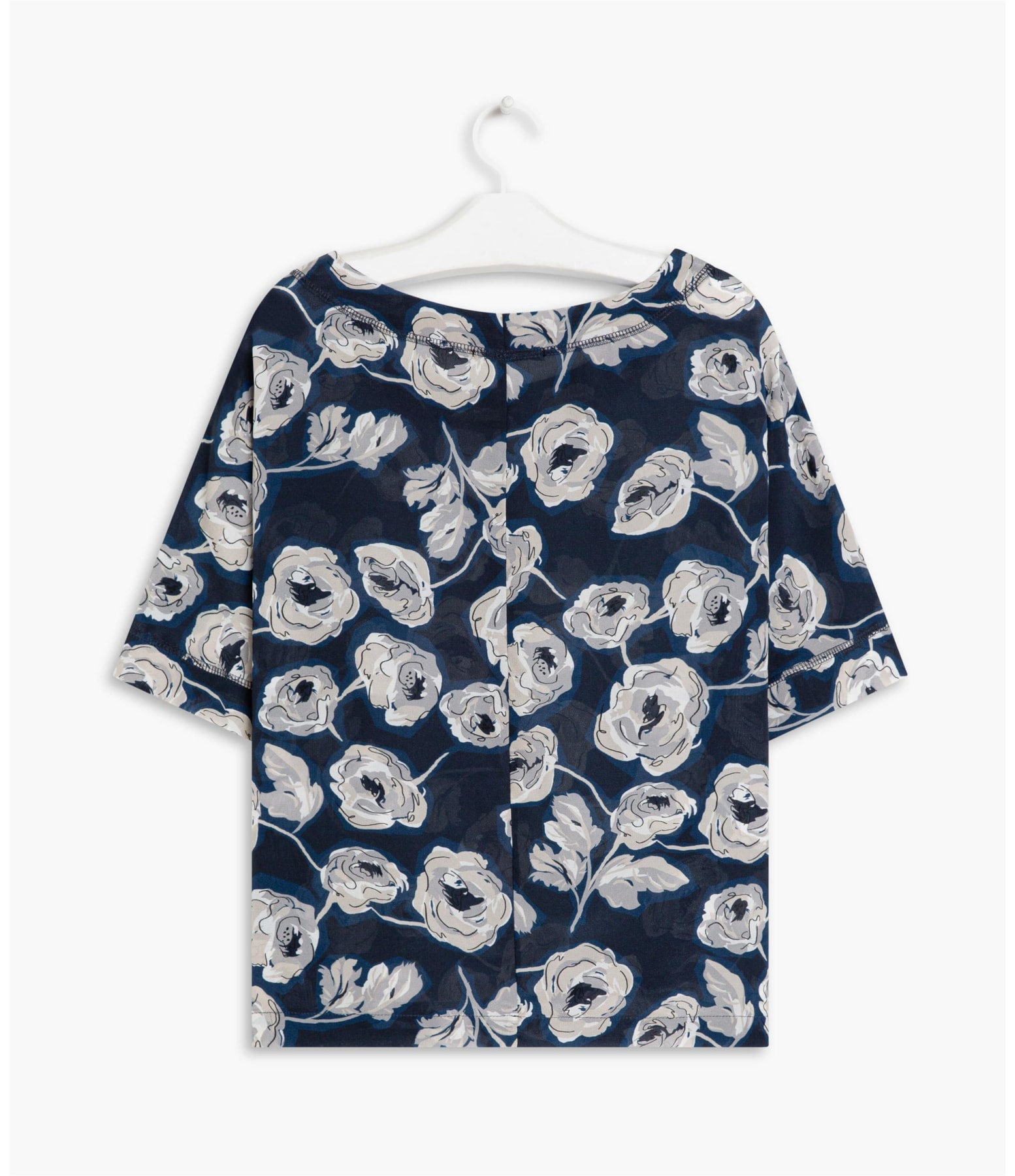 Blusa Dani Seda Dots Azul Bic
