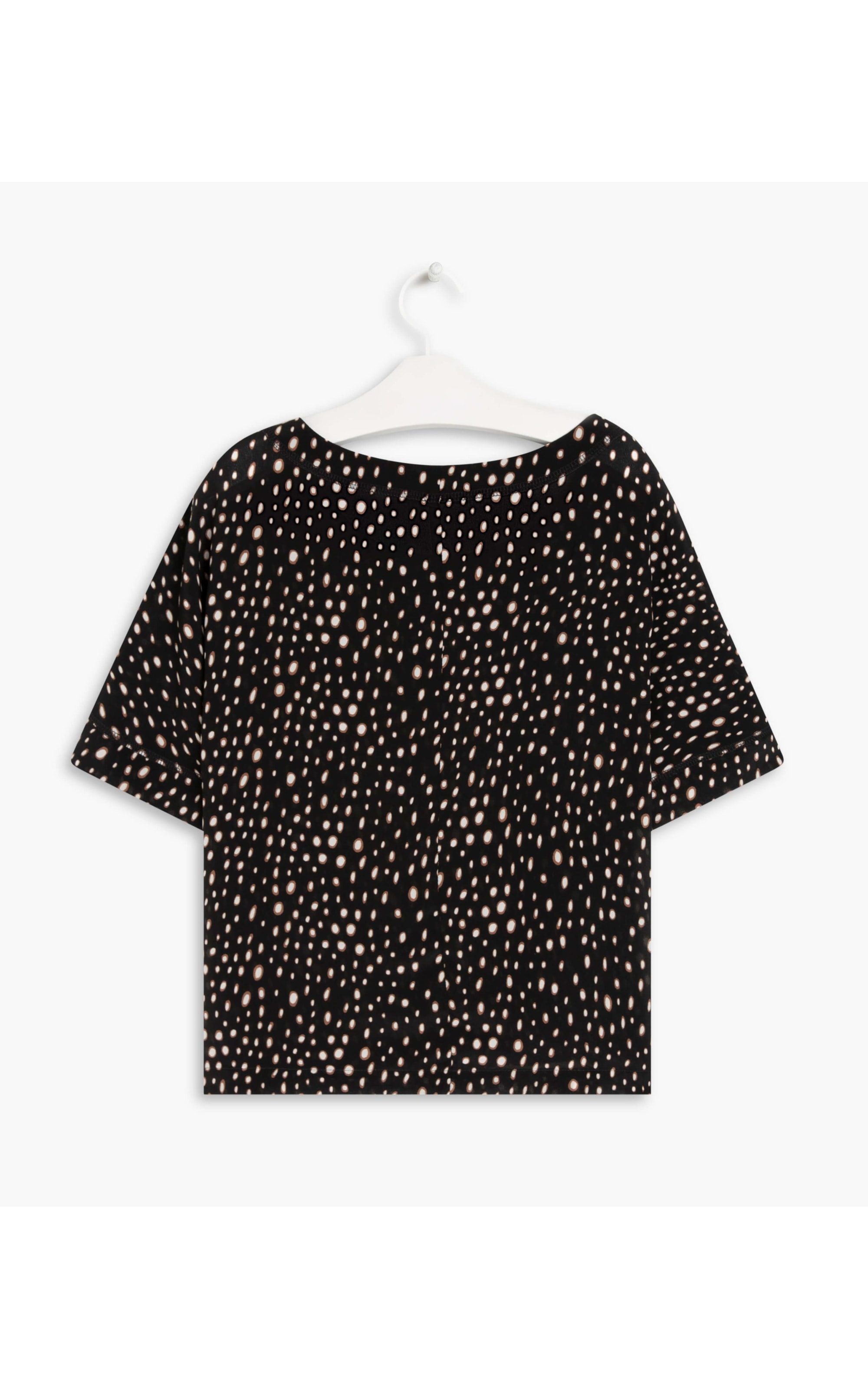 Blusa Dani Seda Dots Preto