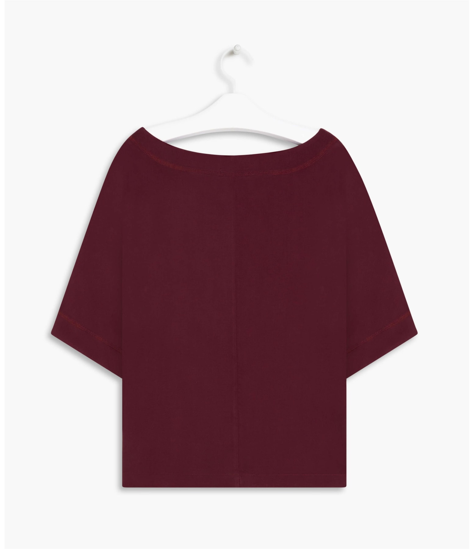 Blusa Dani Viscose Liso Bordeaux