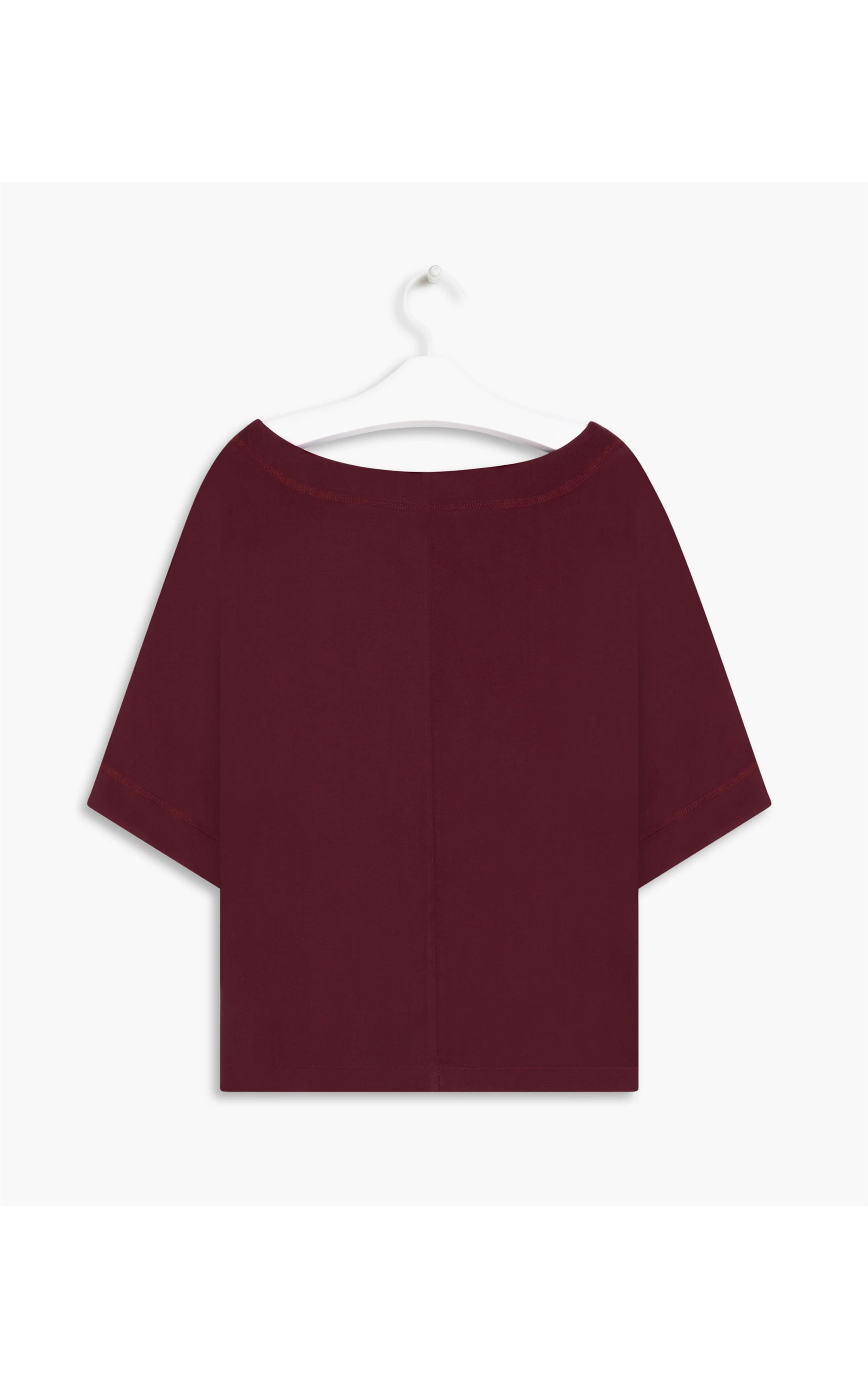Blusa Dani Viscose Liso Bordeaux