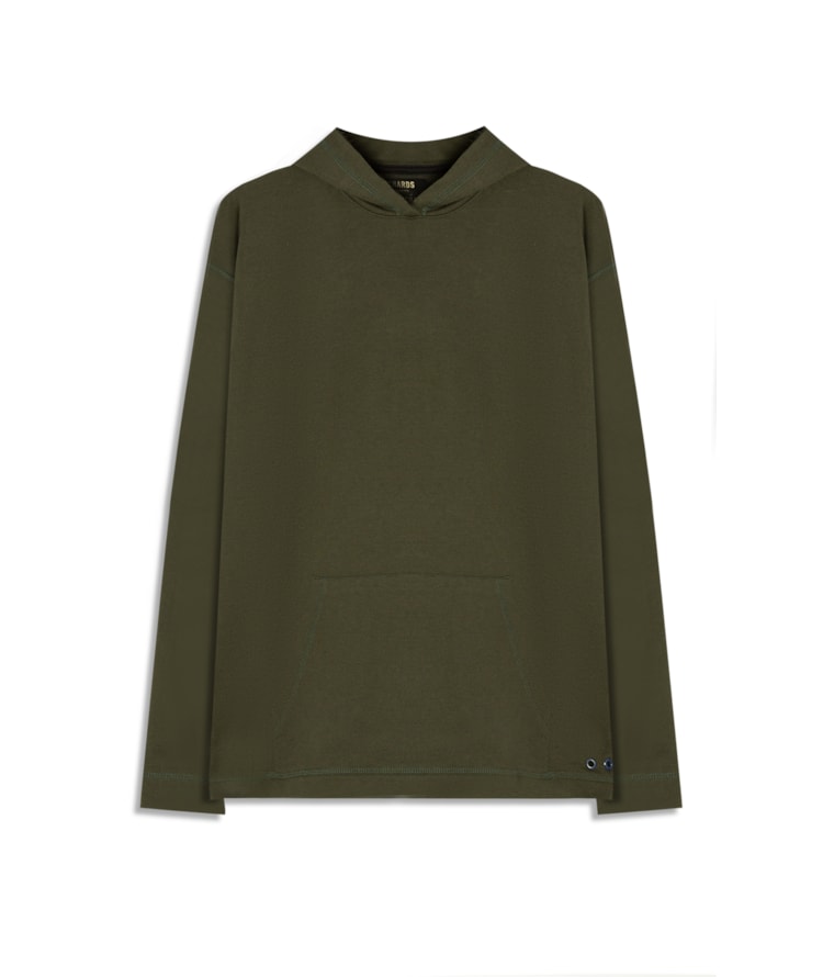 Blusa de Moletom Sem Felpa Matteo Verde Militar