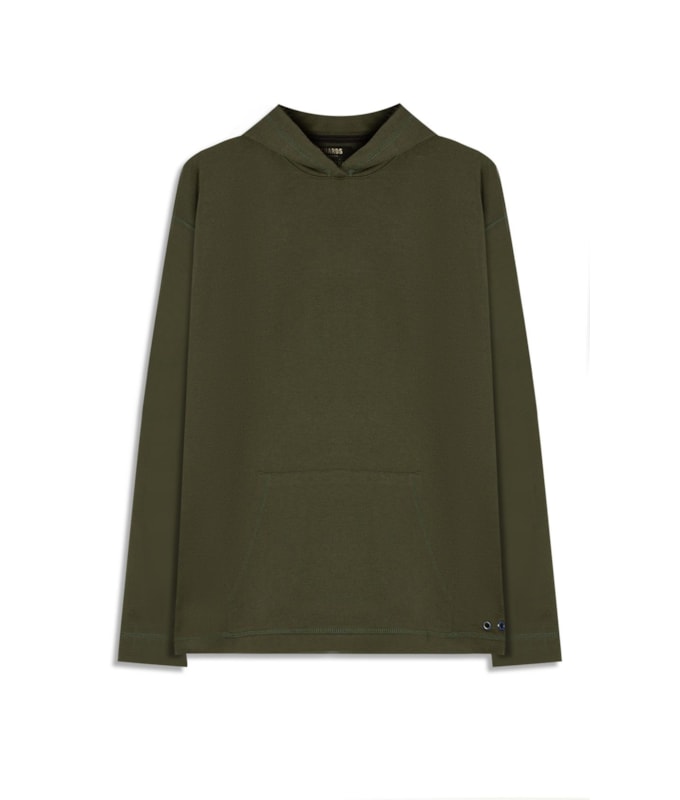 Blusa de Moletom Sem Felpa Matteo Verde Militar